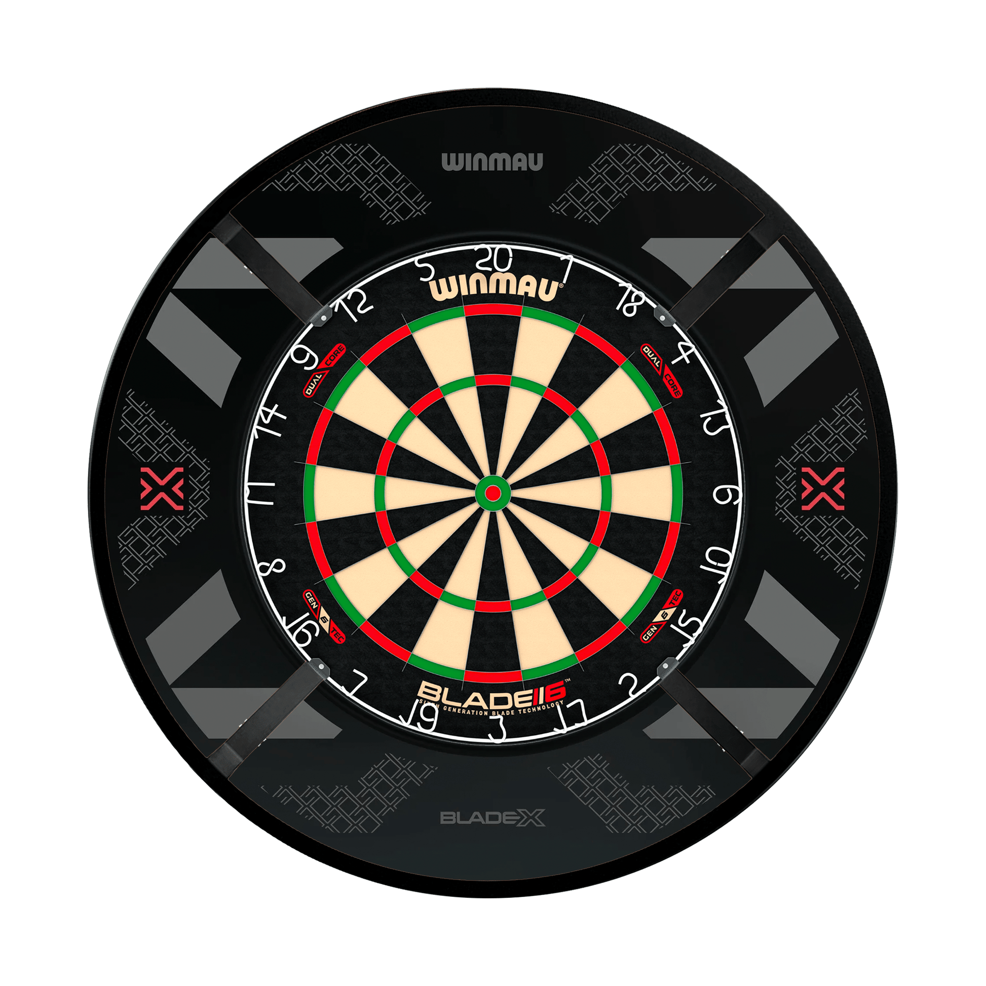 Winmau Blade 6 Dual Core Dartboard, Surround & Corona Light Bundle Blade 6 Dual Core / Blade X / Target Corona Vision Boards