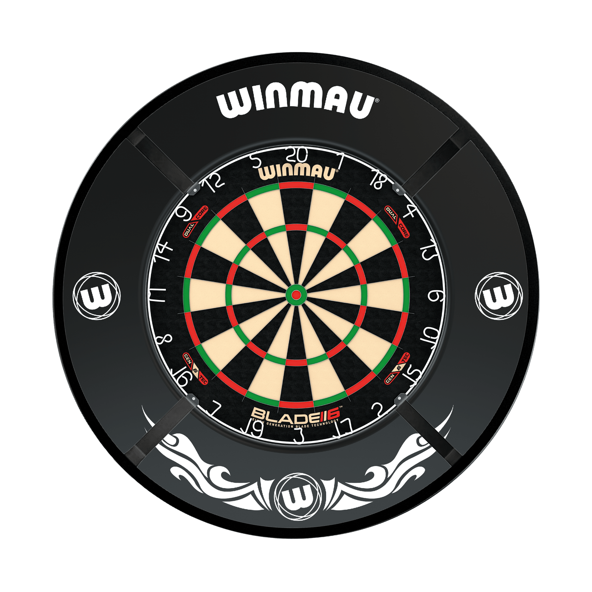 Winmau Blade 6 Dual Core Dartboard, Surround & Corona Light Bundle Blade 6 Dual Core / Xtreme / Target Corona Vision Boards