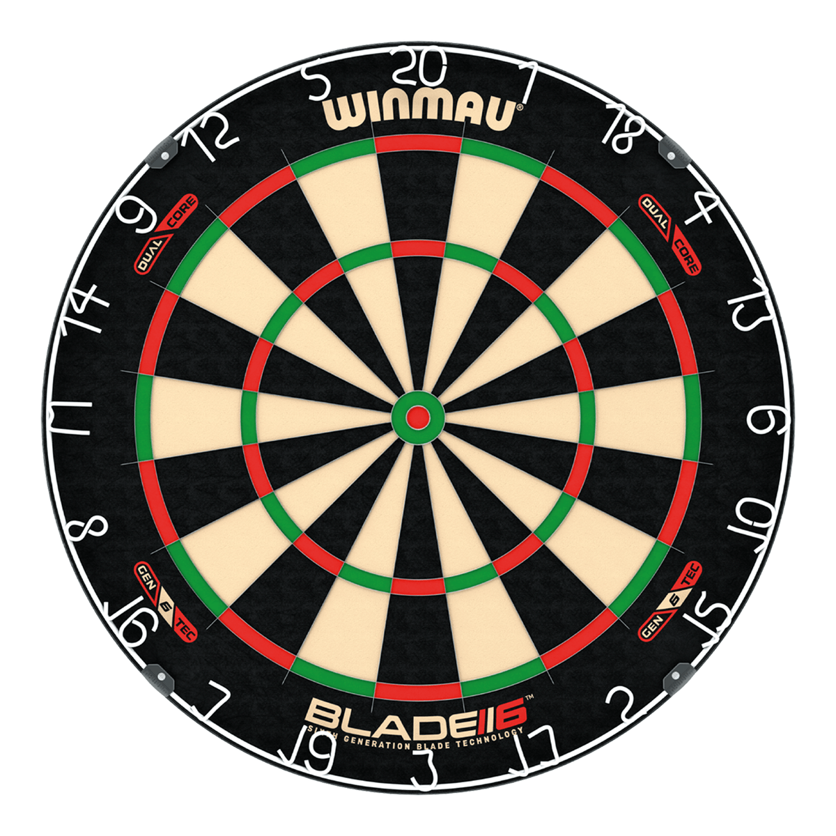 Winmau Blade 6 Dual Core Dartboard, Surround & Corona Light Bundle Dartboard Bundles