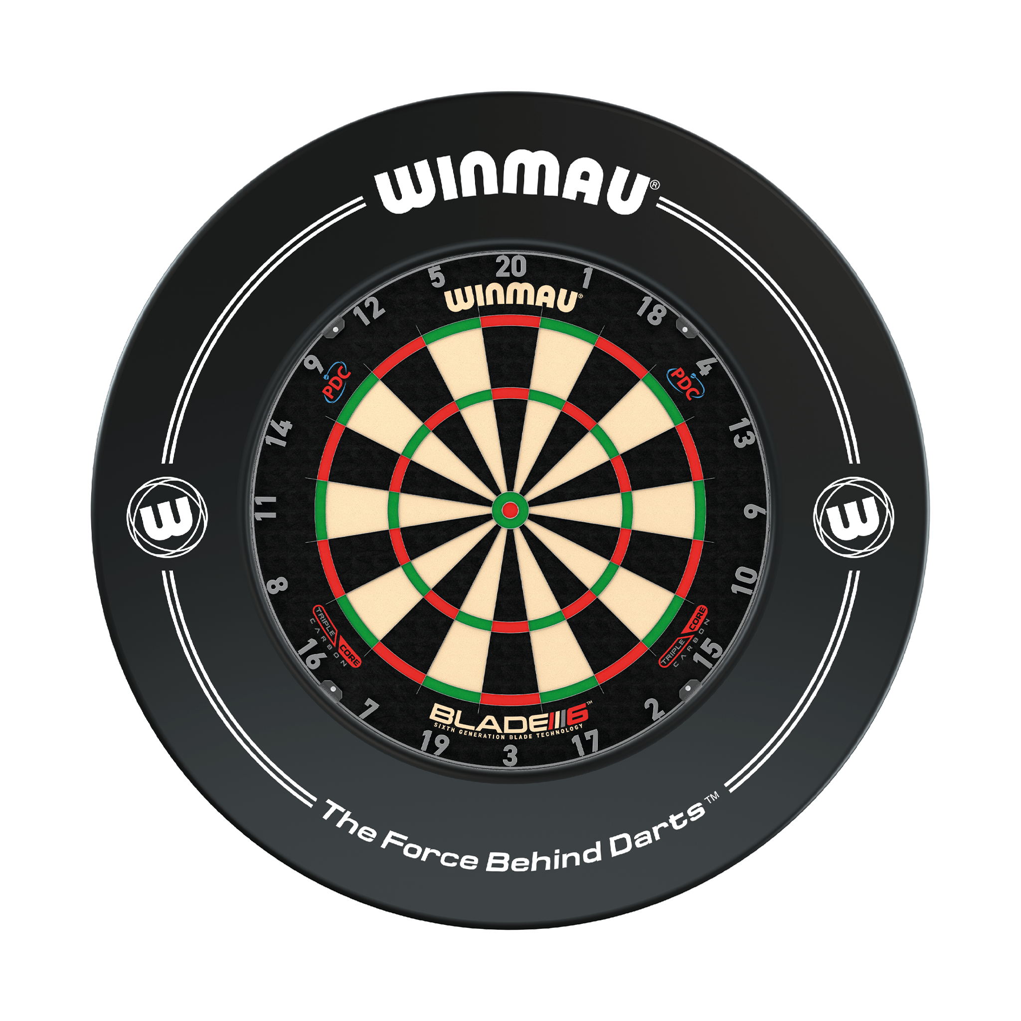 Winmau Blade 6 Triple Core Dartboard & Surround Bundle Blade 6 Triple Core / Black Boards