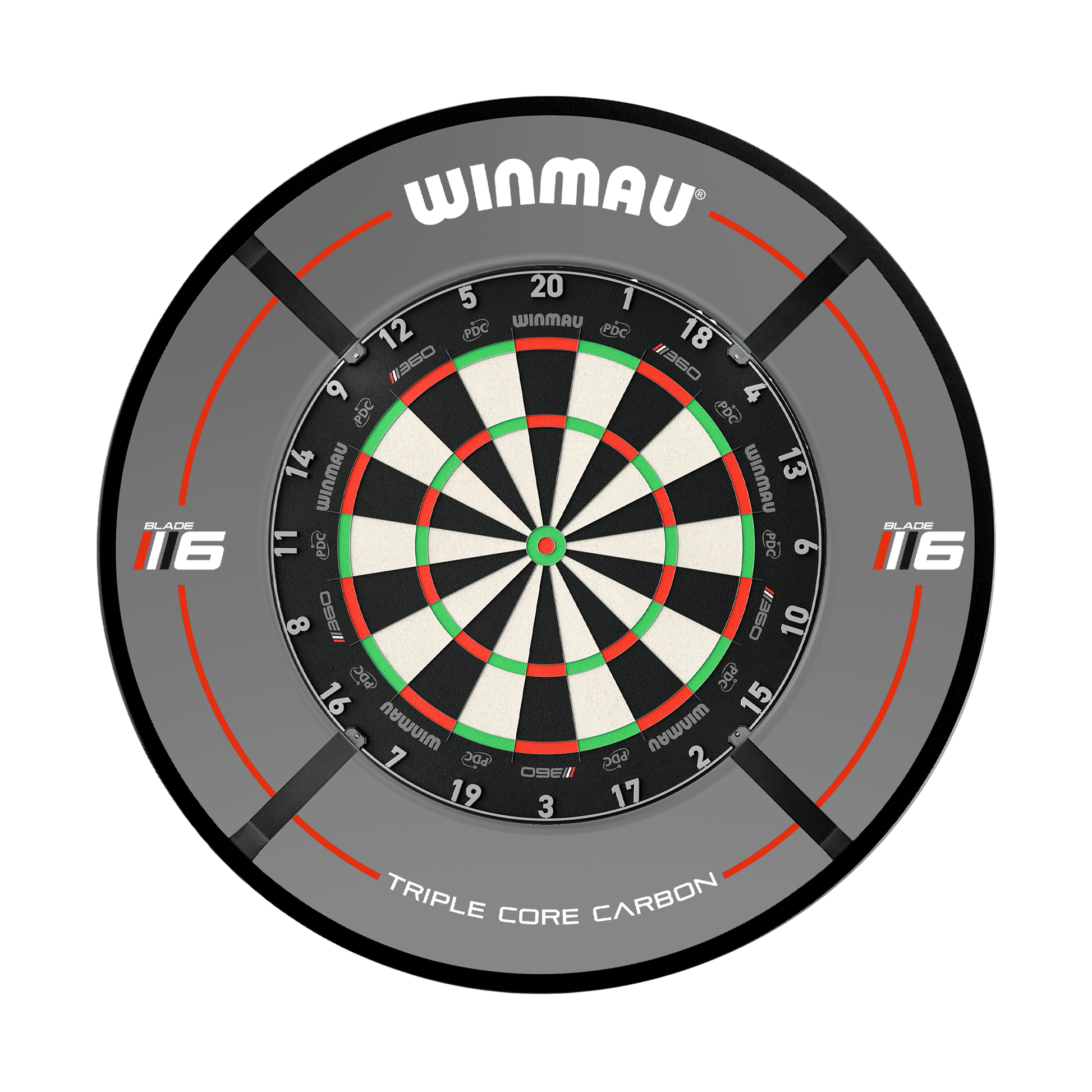Winmau Blade 6 Triple Core Dartboard, Surround & Corona Light Bundle Blade 6 Triple Core / Triple Core / Target Corona Vision Boards