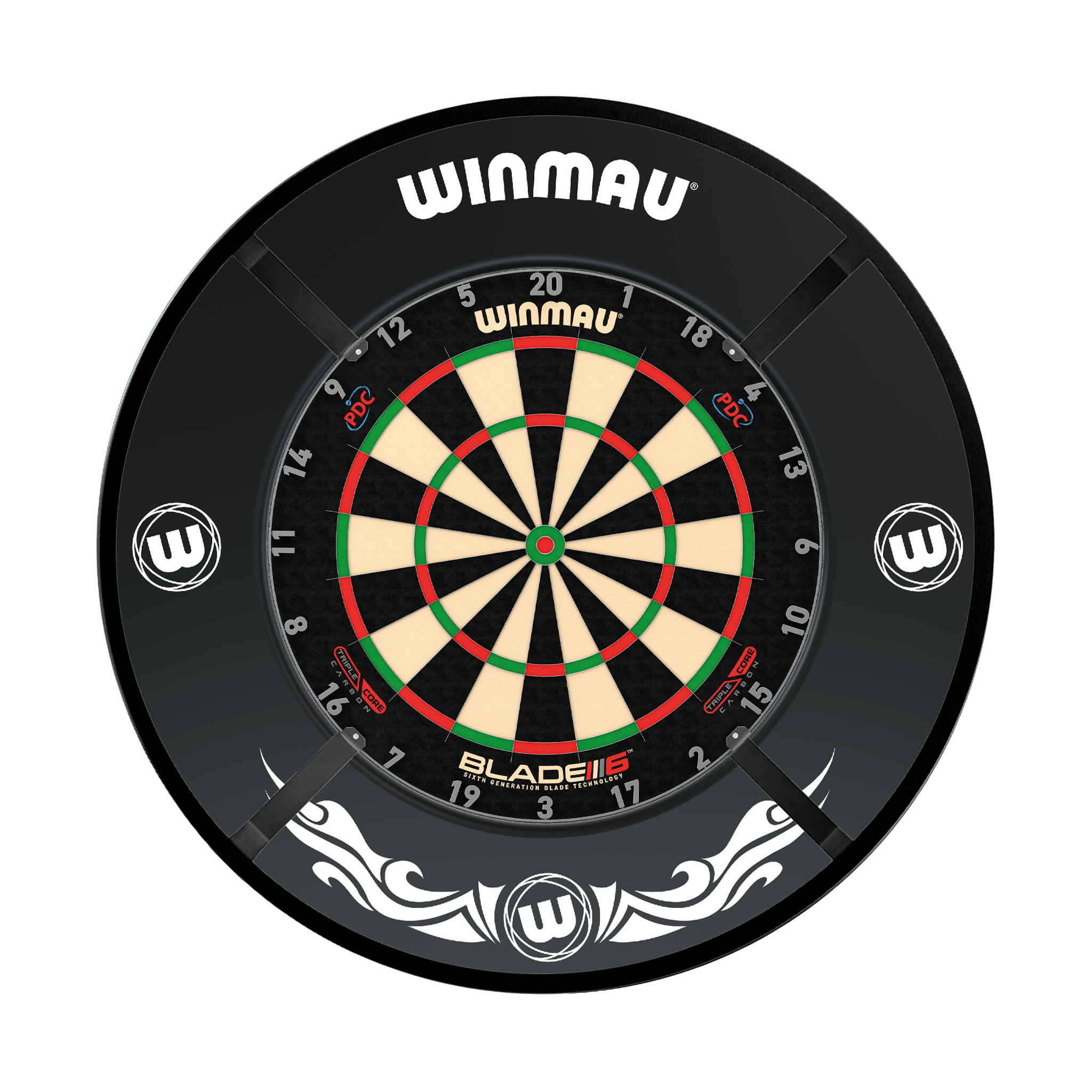 Winmau Blade 6 Triple Core Dartboard, Surround & Corona Light Bundle Blade 6 Triple Core / Xtreme / Target Corona Vision Boards