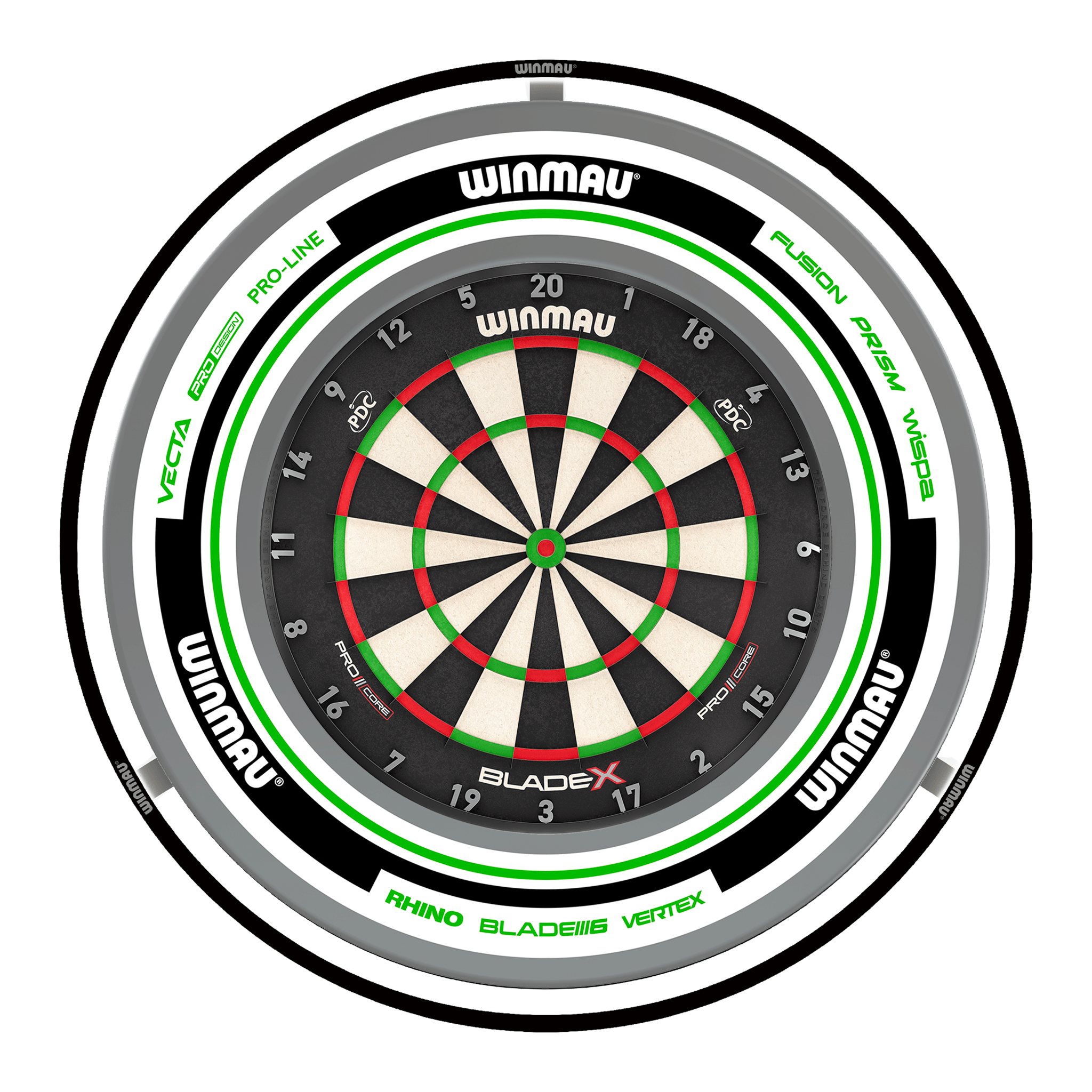 Blade X Dartboard, Surround & Plasma Light Bundle