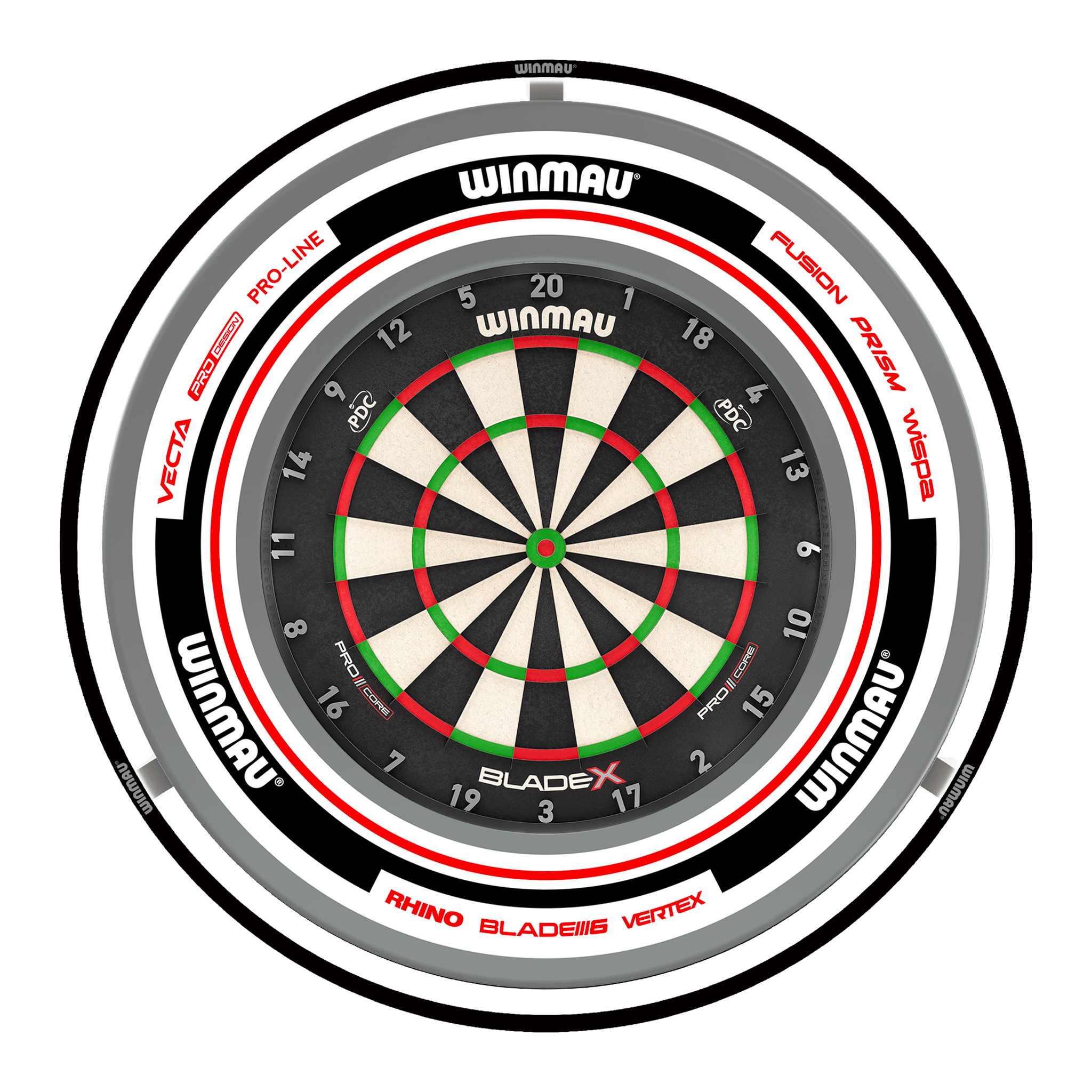 Blade X Dartboard, Surround & Plasma Light Bundle