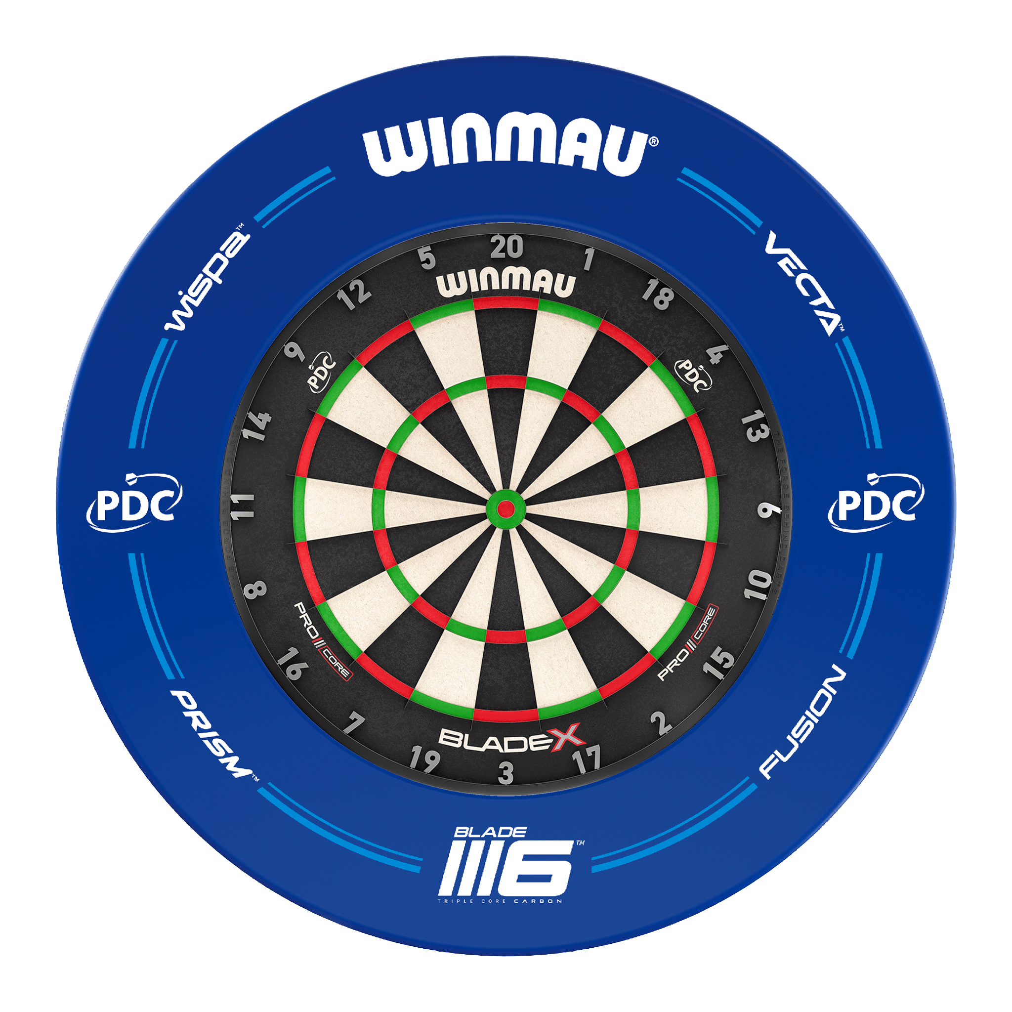 Winmau Blade X Dartboard & Surround Bundle Blade X / PDC Blue Boards