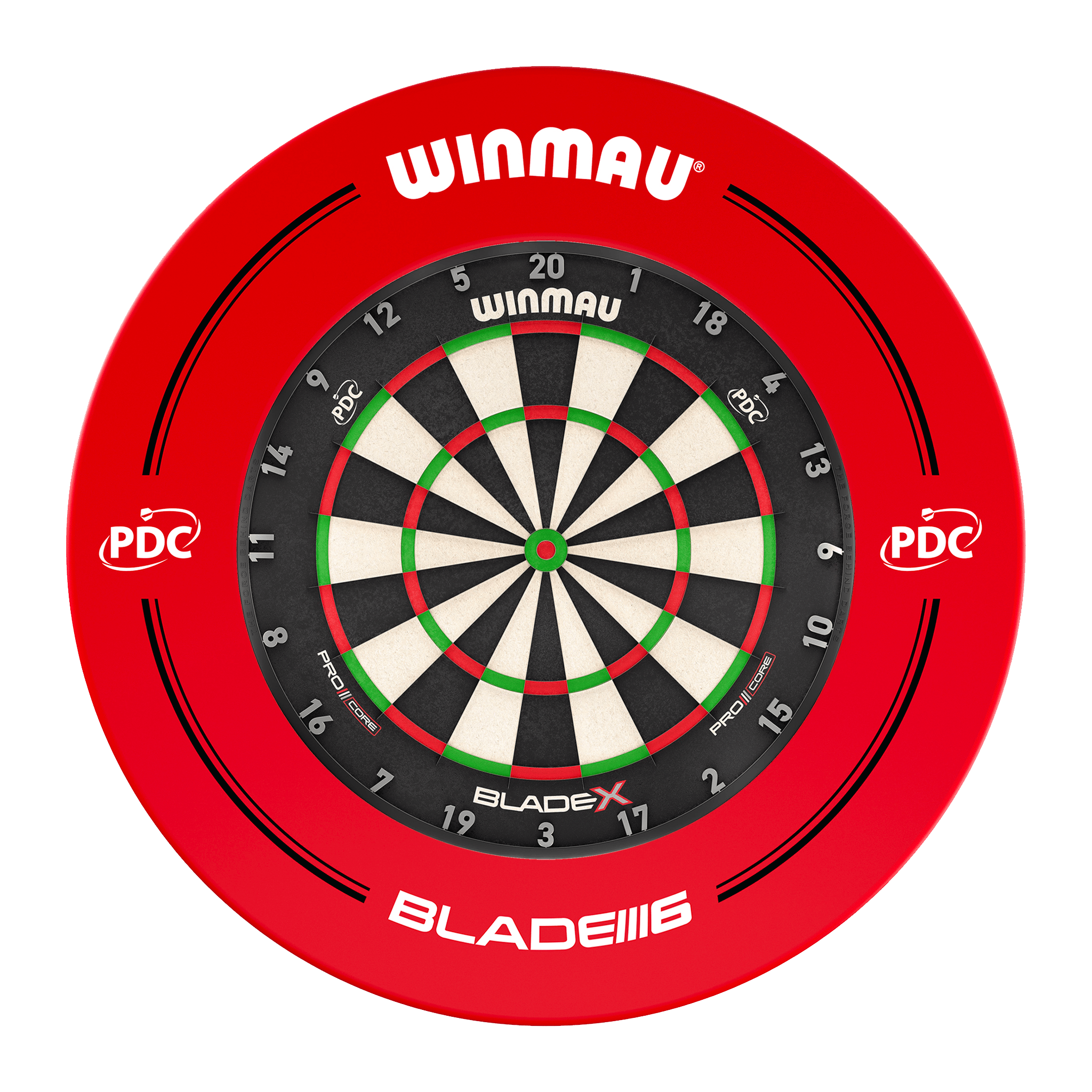 Winmau Blade X Dartboard & Surround Bundle Blade X / PDC Red Boards