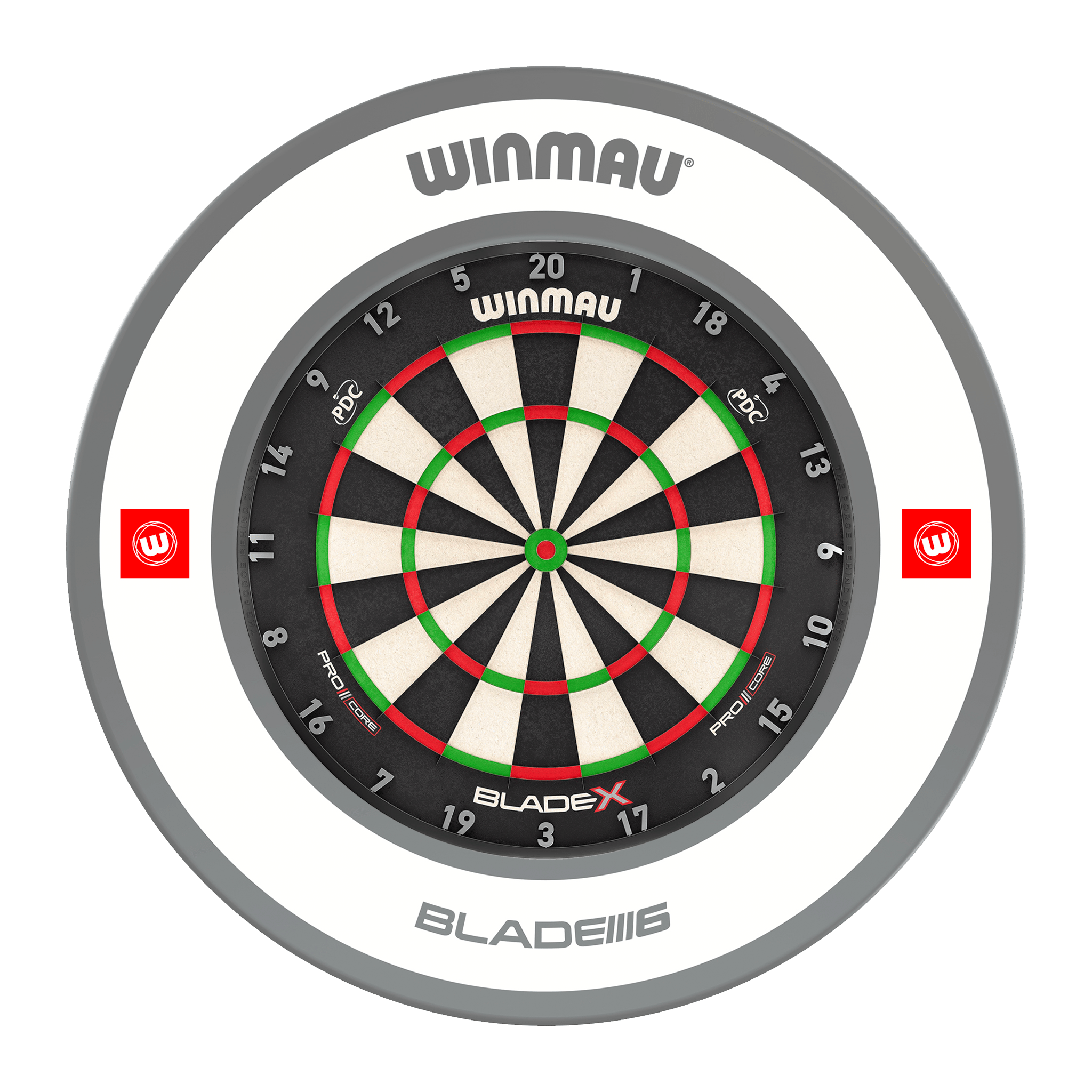 Winmau Blade X Dartboard & Surround Bundle Blade X / Pro 1.0 White Boards