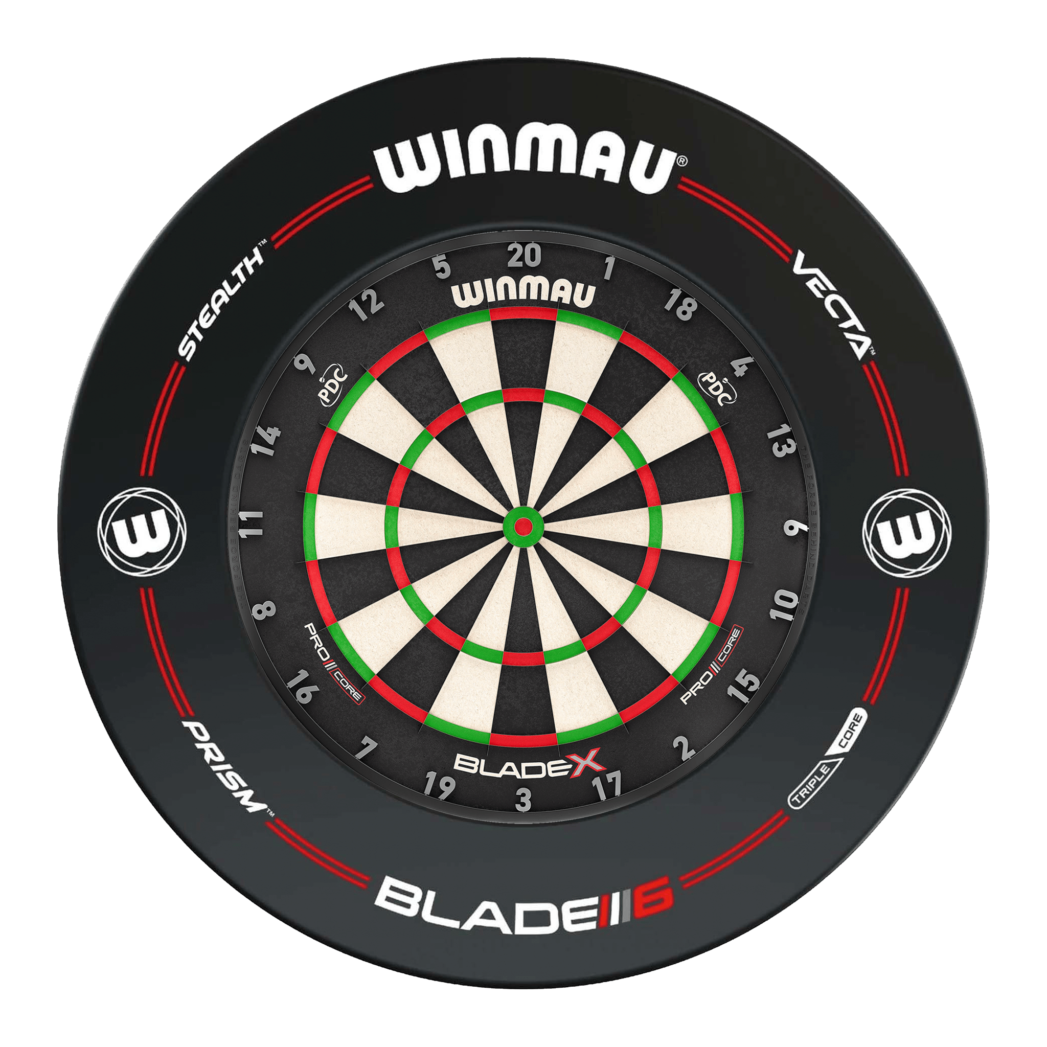 Winmau Blade X Dartboard & Surround Bundle Blade X / Pro-Line Black Boards