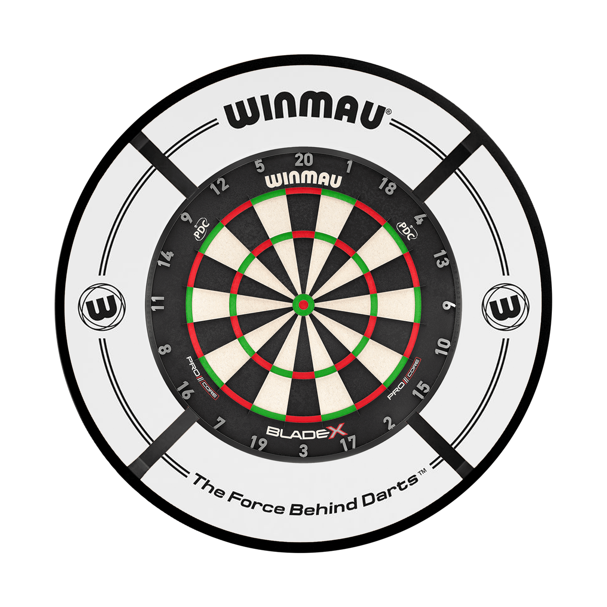 Winmau Blade X Dartboard, Surround & Corona Light Bundle Dartboard Bundles