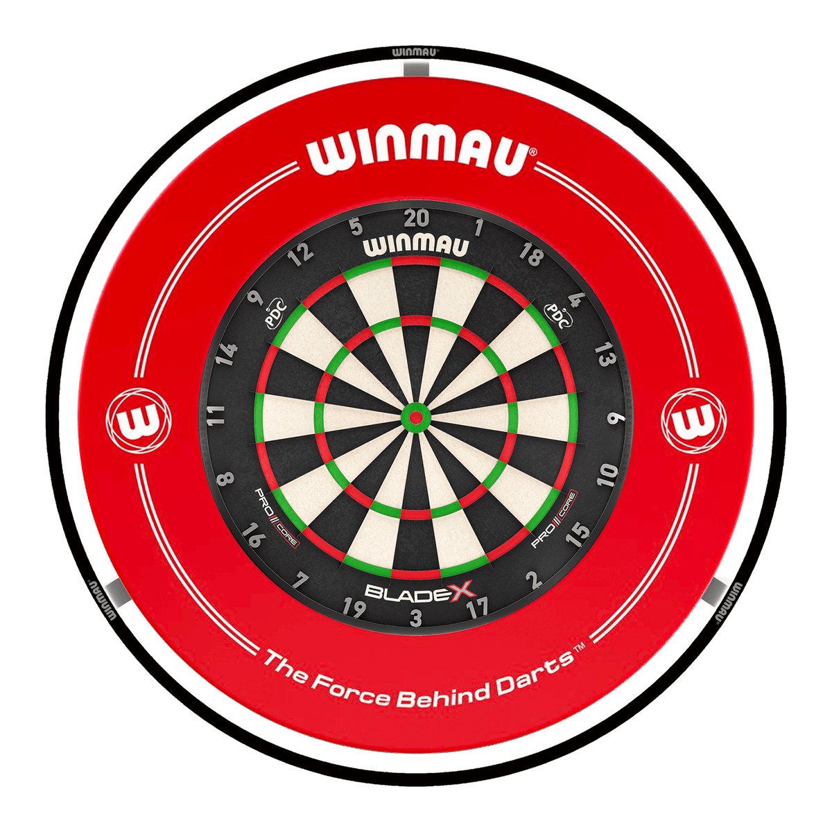 Winmau Blade X Dartboard, Surround & Plasma Light Bundle Dartboard Bundles