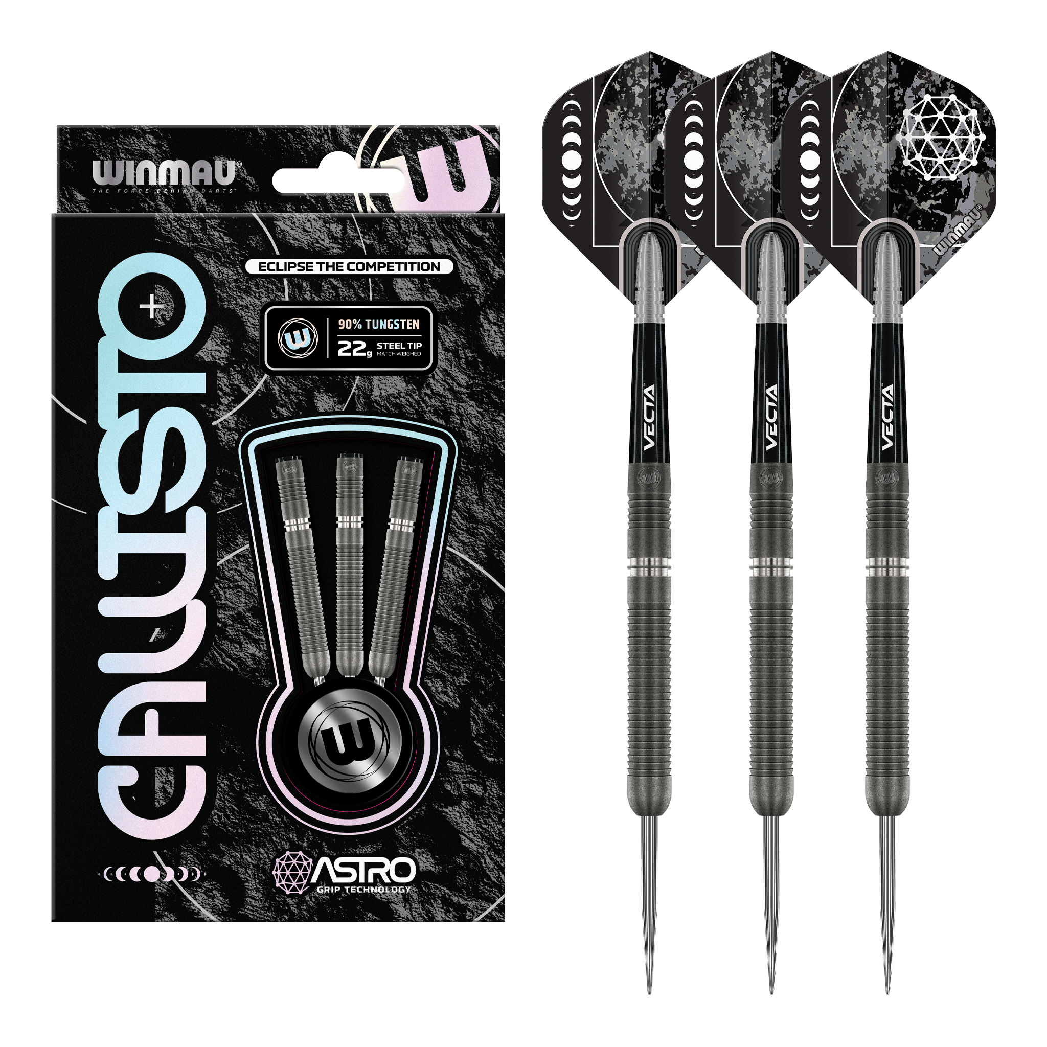 Winmau Callisto 1 - 90% Tungsten Steel Tip Darts 22 Grams Darts