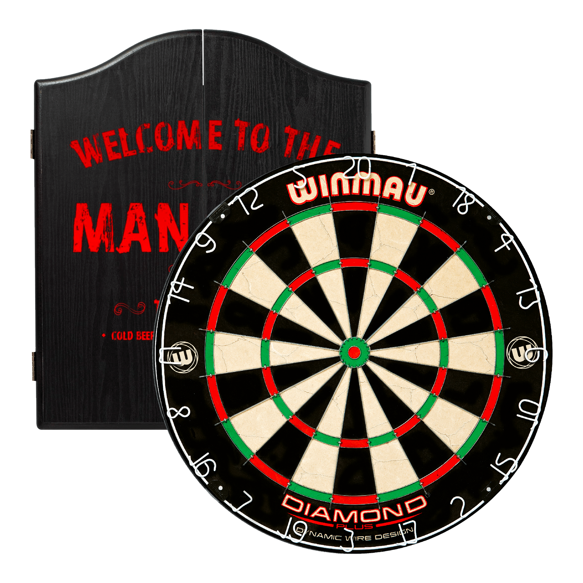 Diamond Plus Dartboard & Cabinet Bundle