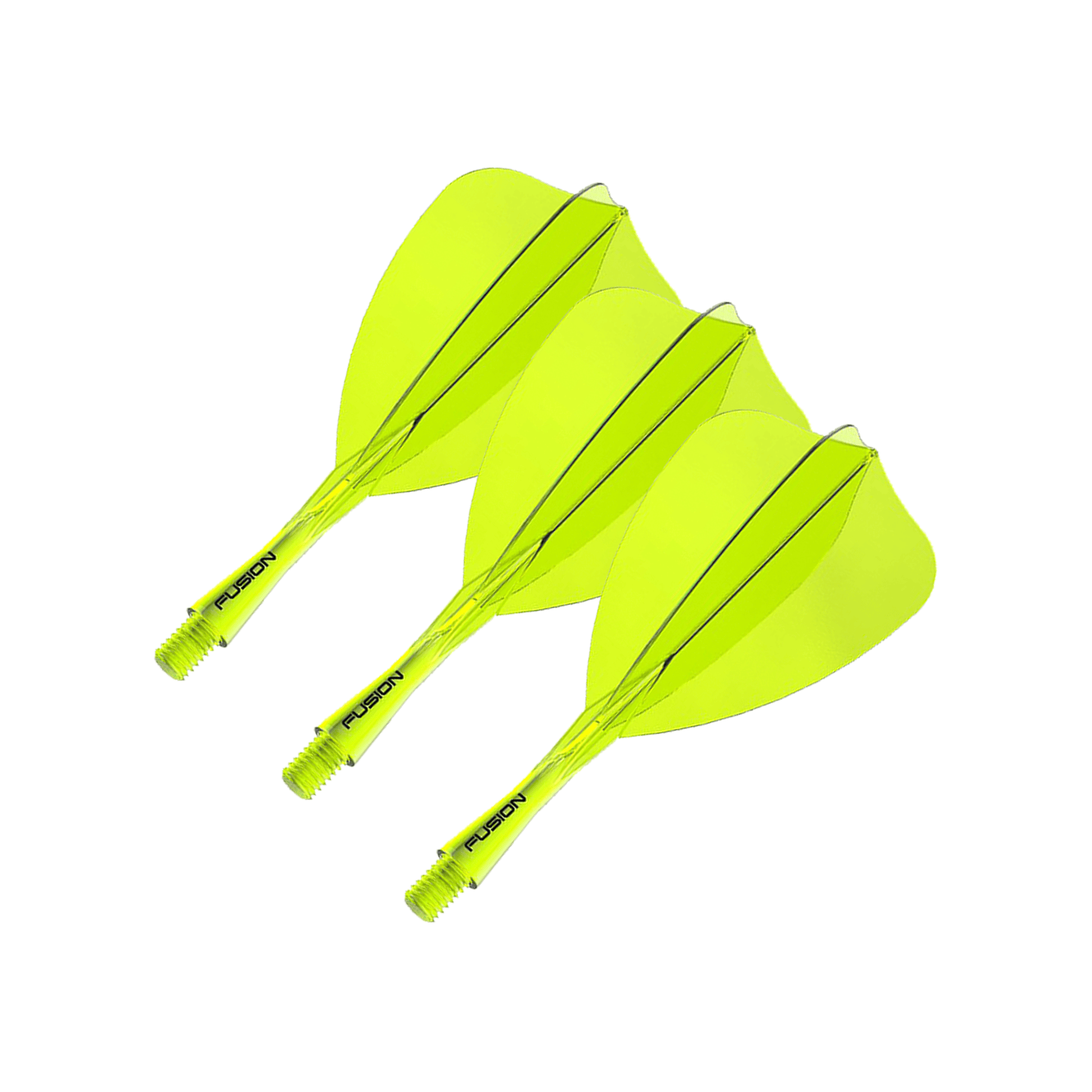Winmau Fusion - All In One Flight & Shaft Arrow / Short (22mm) / Yellow Flights & Shafts