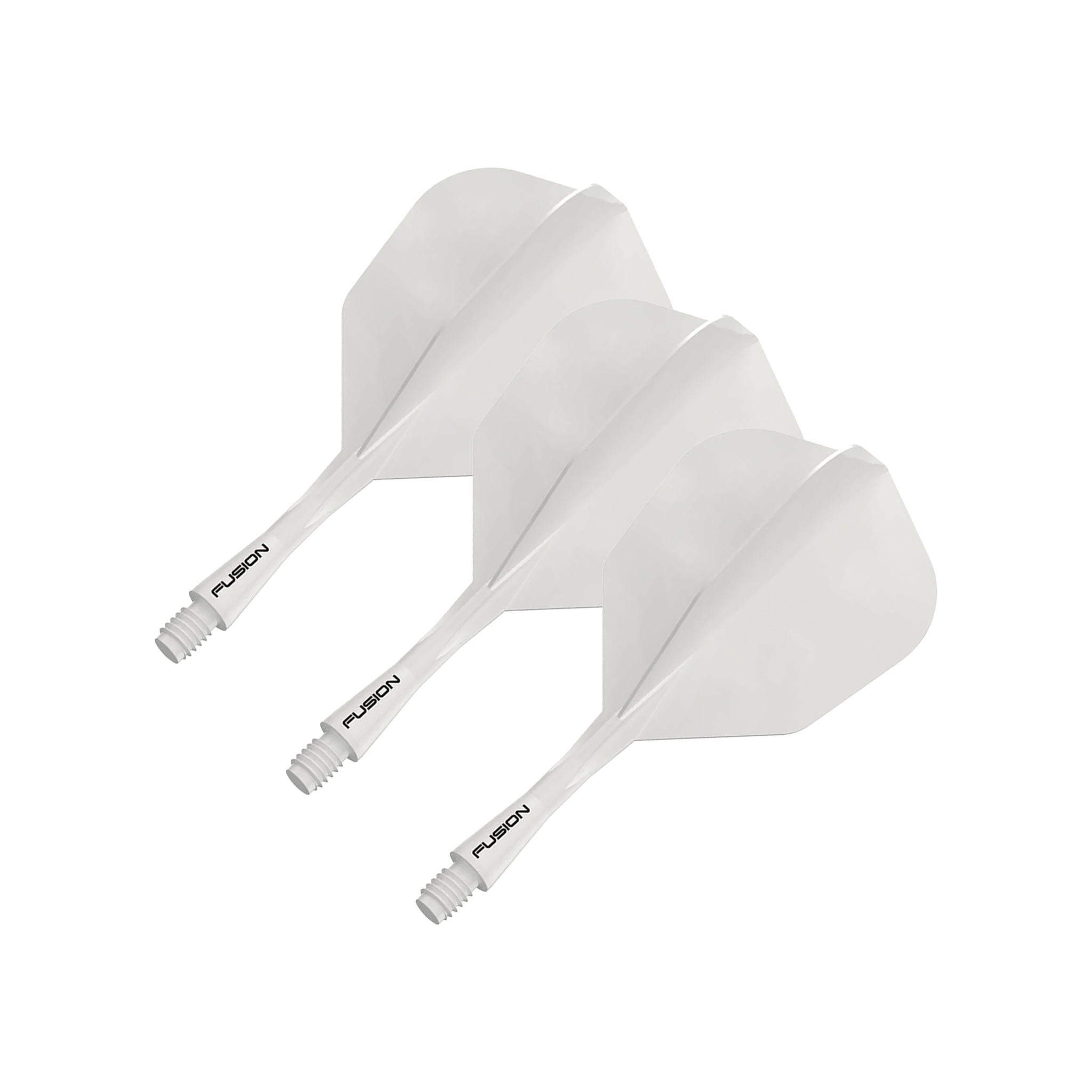 Winmau Fusion - All In One Flight & Shaft No. 6 / Short (22mm) / White Flights & Shafts