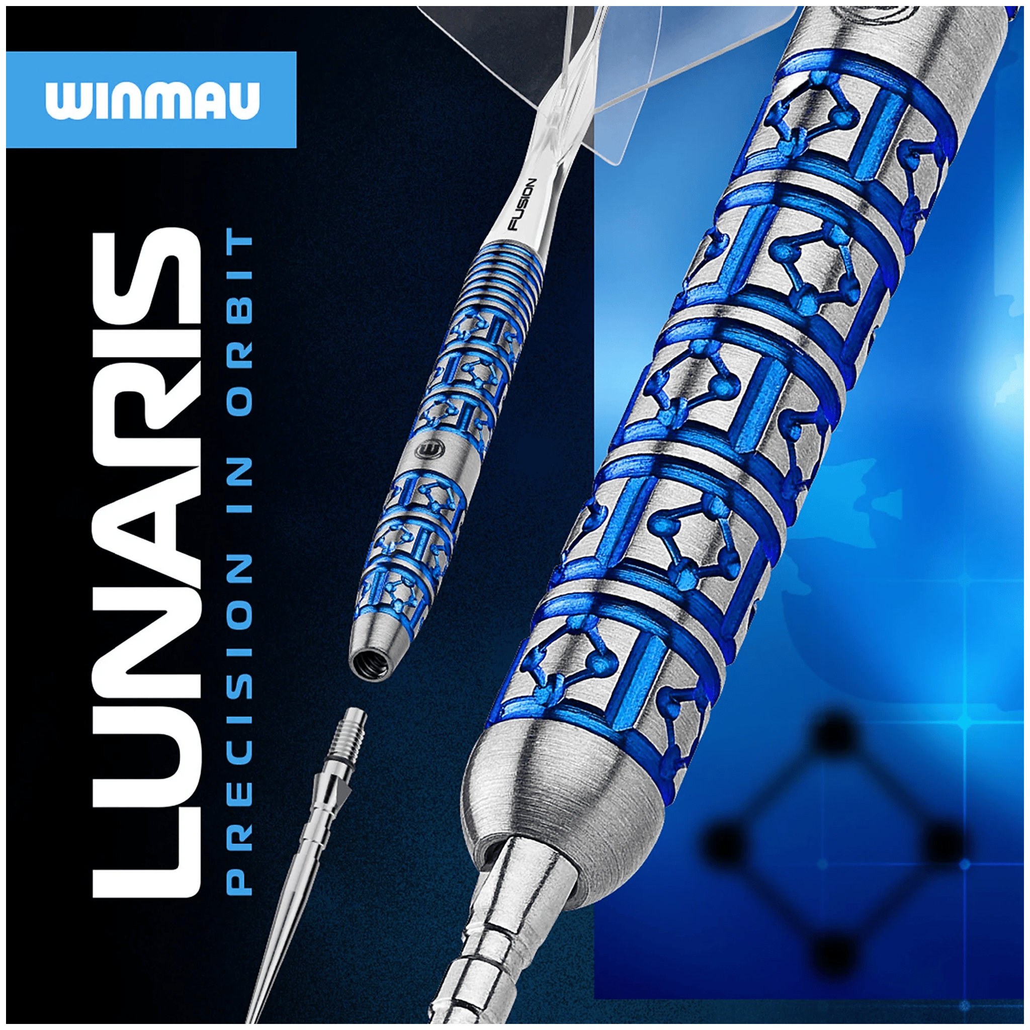 Winmau Lunaris Parallel Switch Point - 90% Tungsten Steel Tip Darts Darts