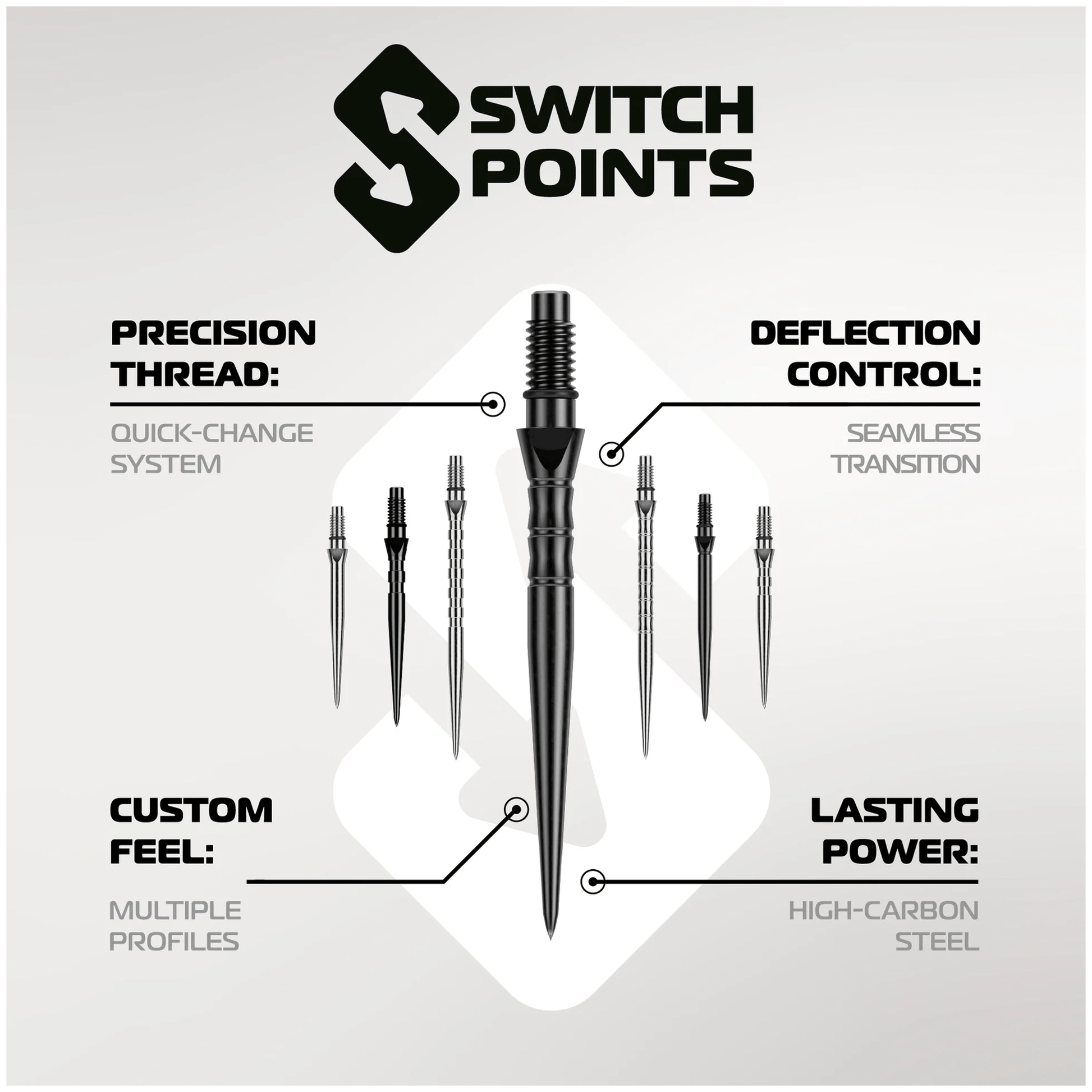 Winmau Smooth - Switch Dart Points Accessories