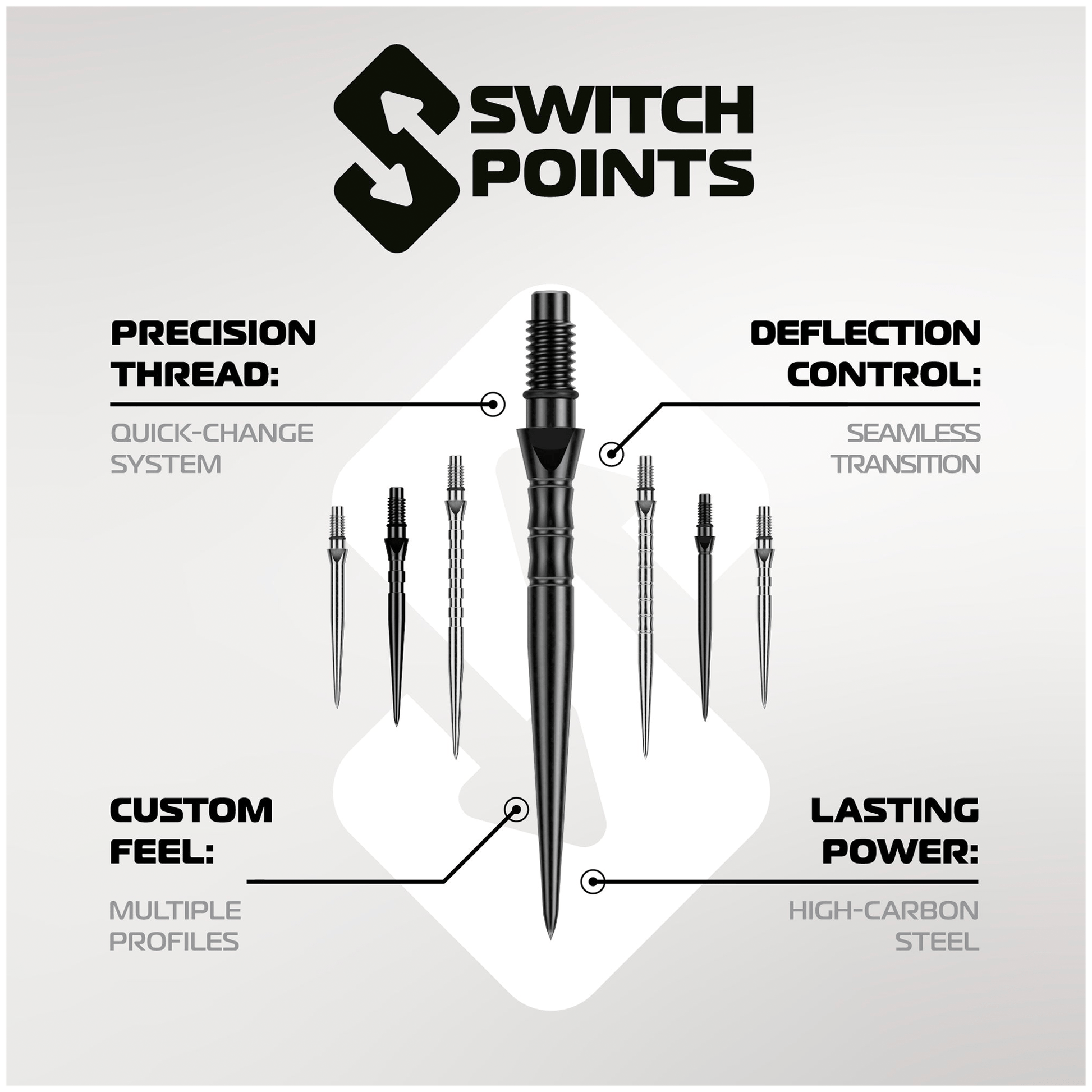 Winmau Wave - Switch Dart Points Accessories