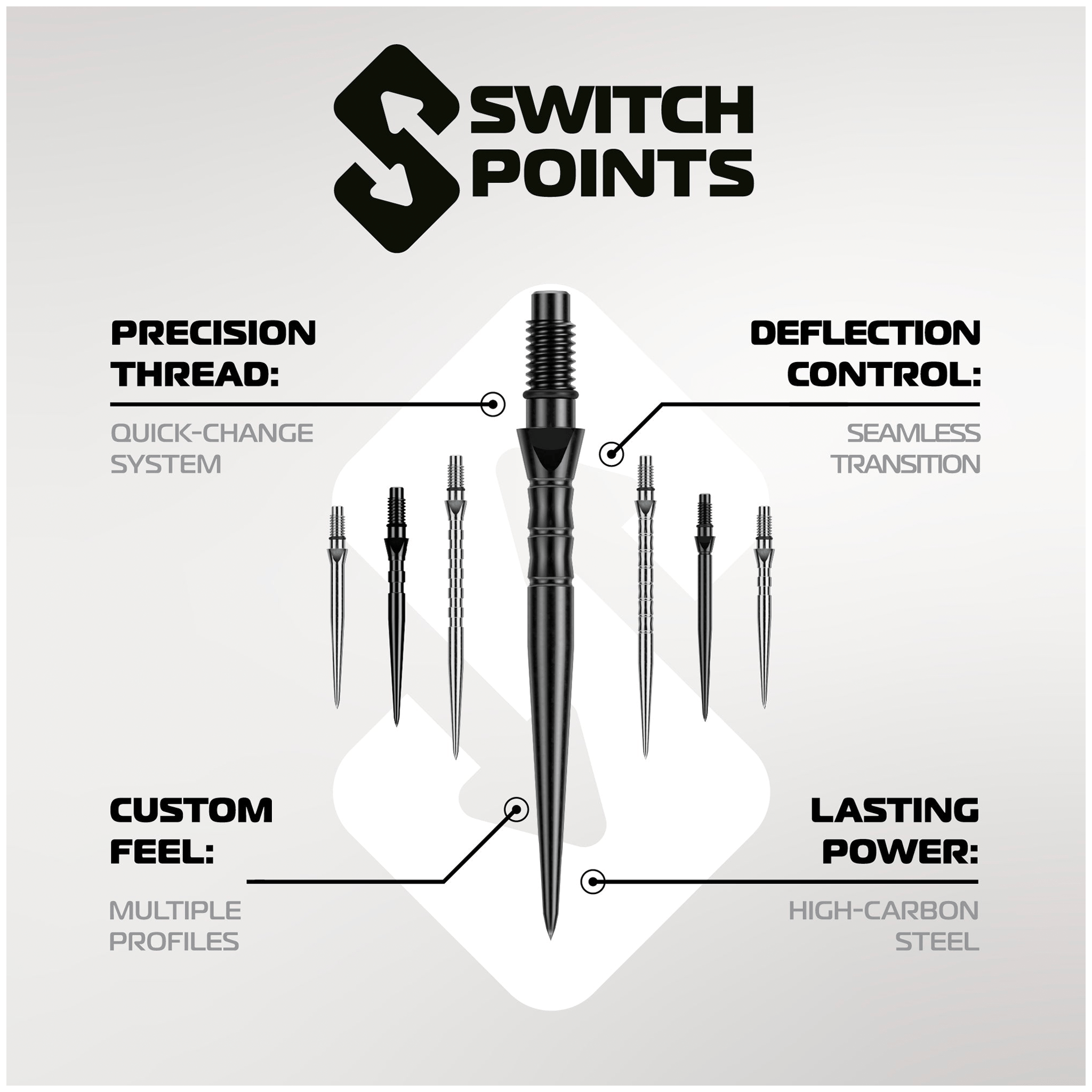 Winmau Wave - Switch Dart Points Accessories