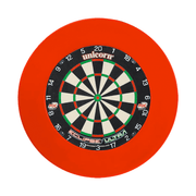 Darts Online Unicorn Eclipse Dartboard & 'Official PDC' Surround Bundle Ultra / Red Boards