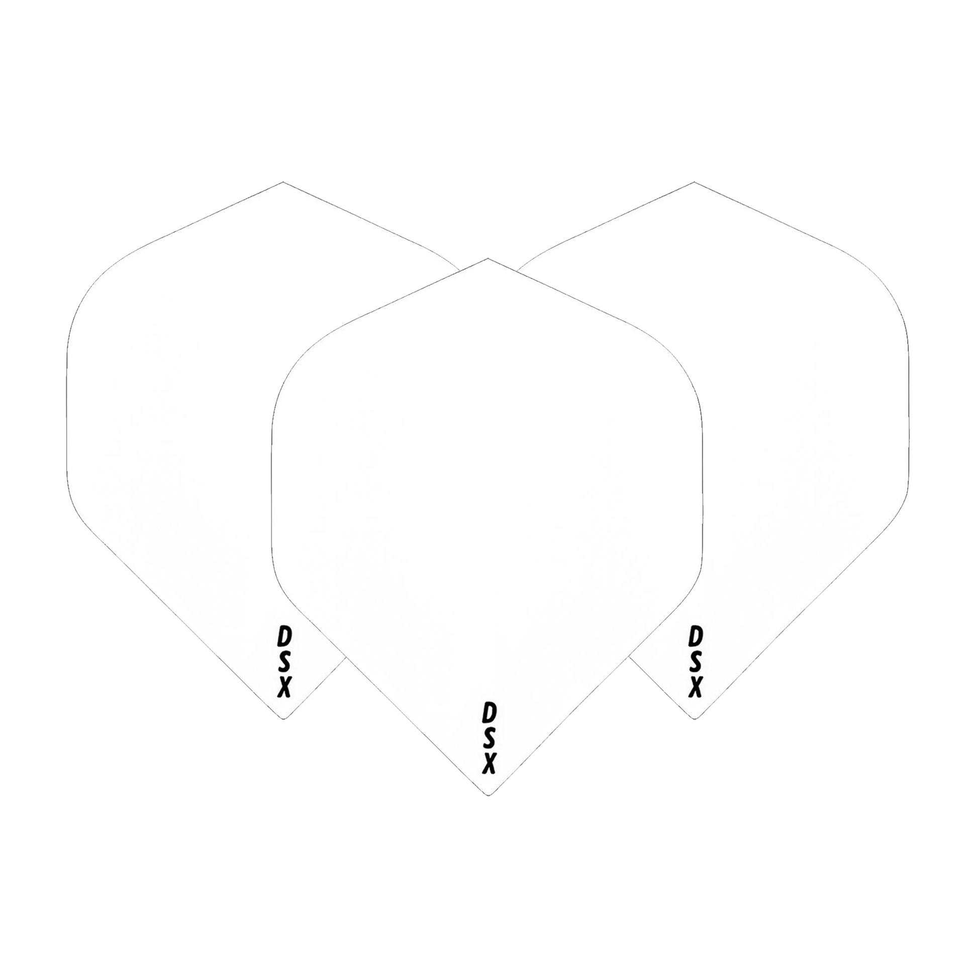 Designa DSX100 No.2 Dart Flights White Flights