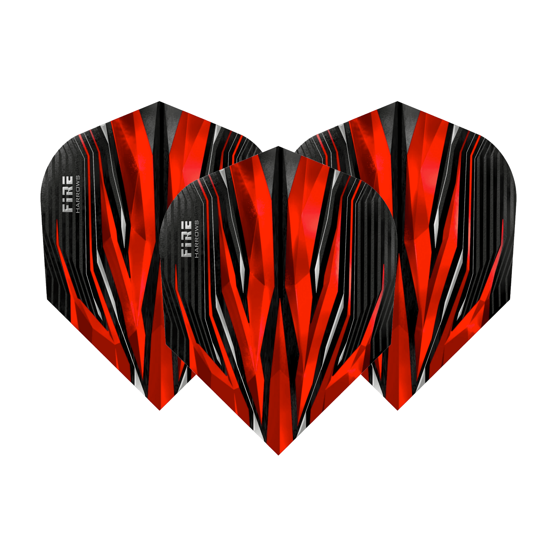 Harrows Fire Inferno No. 6 Standard Dart Flights Red Flights