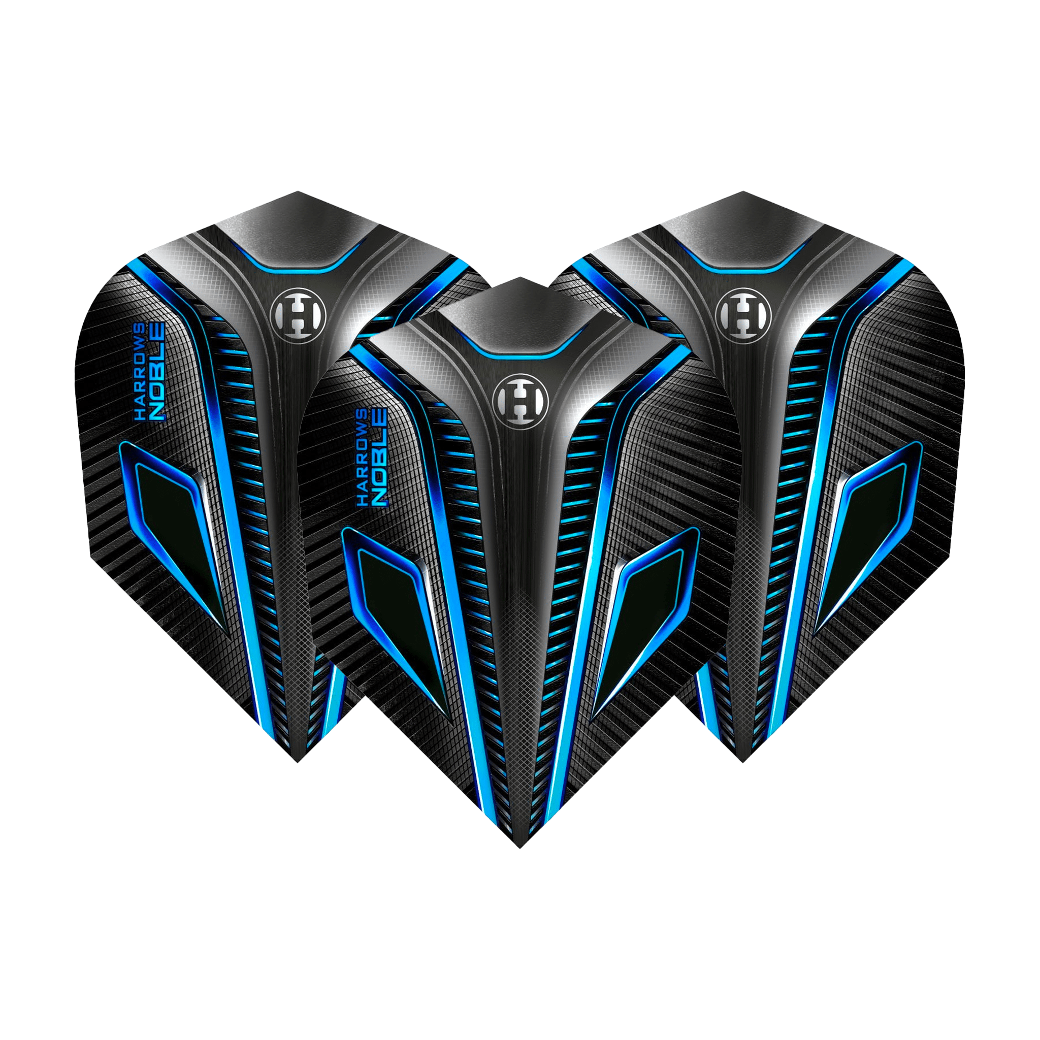 Harrows Noble No. 6 Dart Flights Aqua Flights