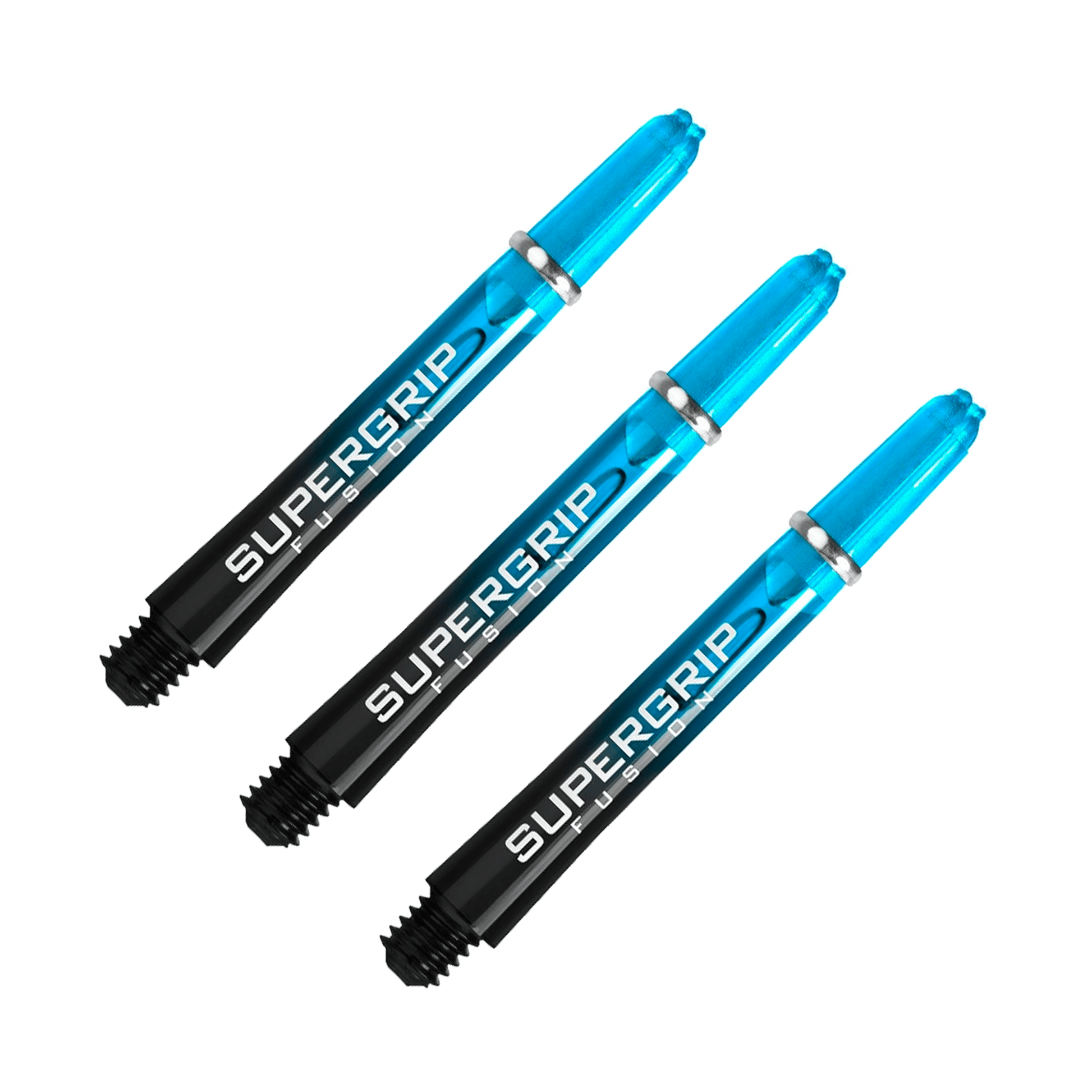 Harrows Supergrip Fusion - Nylon Dart Shafts Aqua / Midi (40mm) Shafts