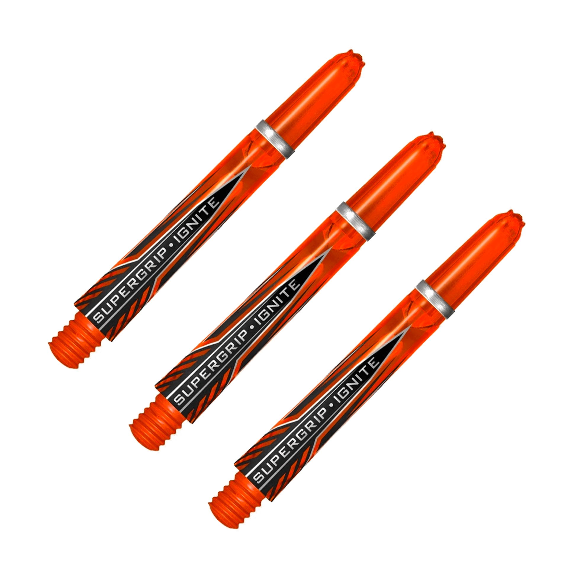 Harrows Supergrip Ignite - Polycarbonate Dart Shafts Orange / Midi (40mm) Shafts