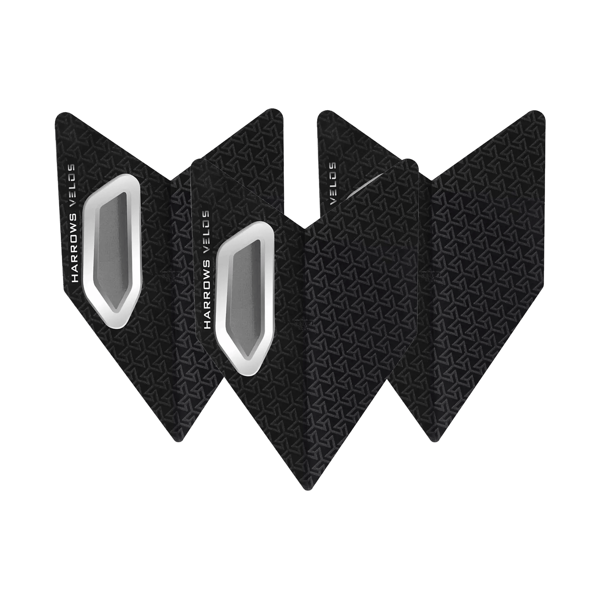 Harrows Velos Dart Flights Black Flights
