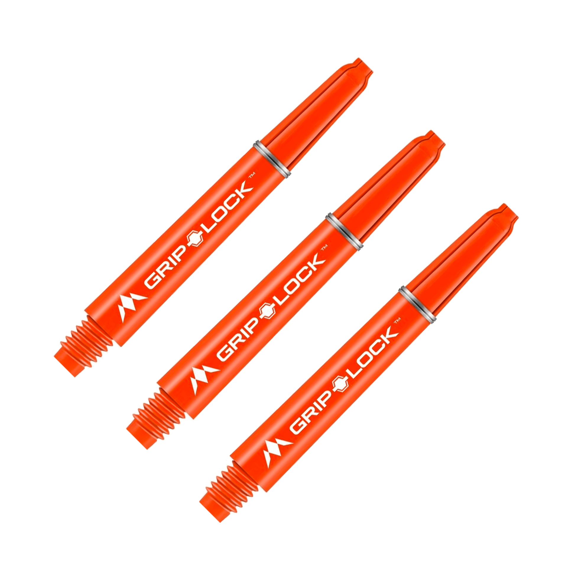 Mission GripLock Nylon Dart Shafts Orange / Midi (41mm) Shafts