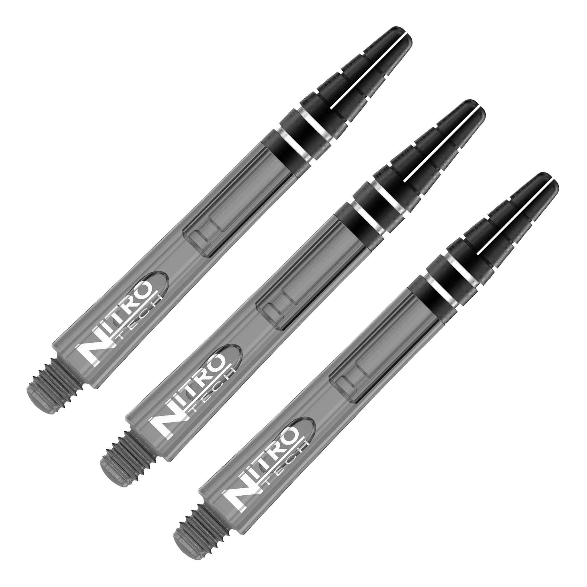 Red Dragon Nitrotech Polycarbonate Dart Shafts Black Tint / Medium (42mm) Shafts
