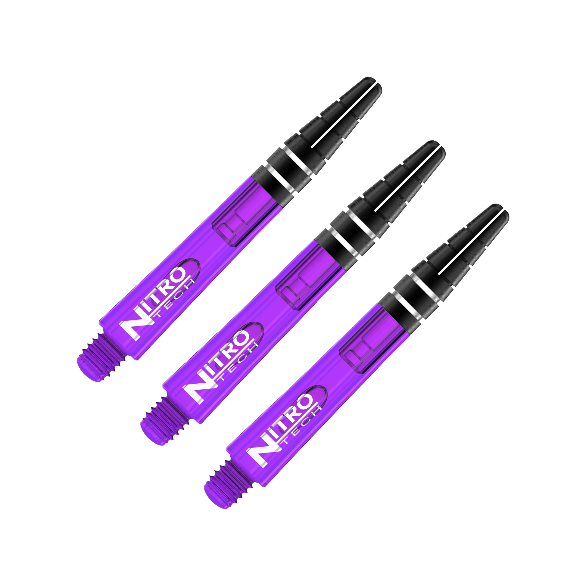 Red Dragon Nitrotech Short (36mm) Polycarbonate Dart Shafts Purple Shafts