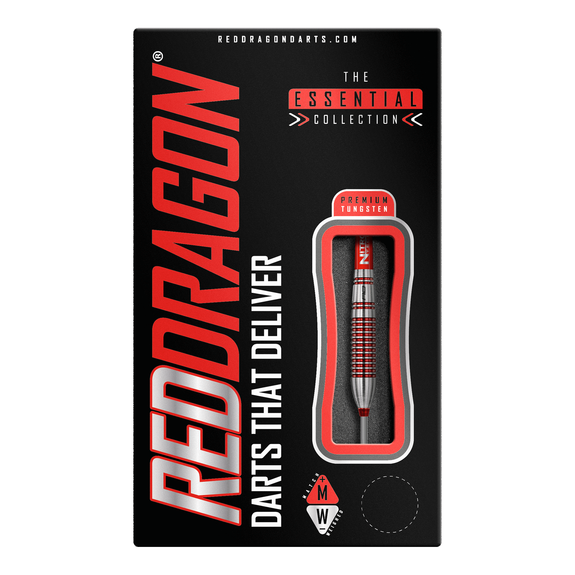 Red Dragon Reflex Steel Tip Darts - 90% Tungsten - 24 Grams Darts