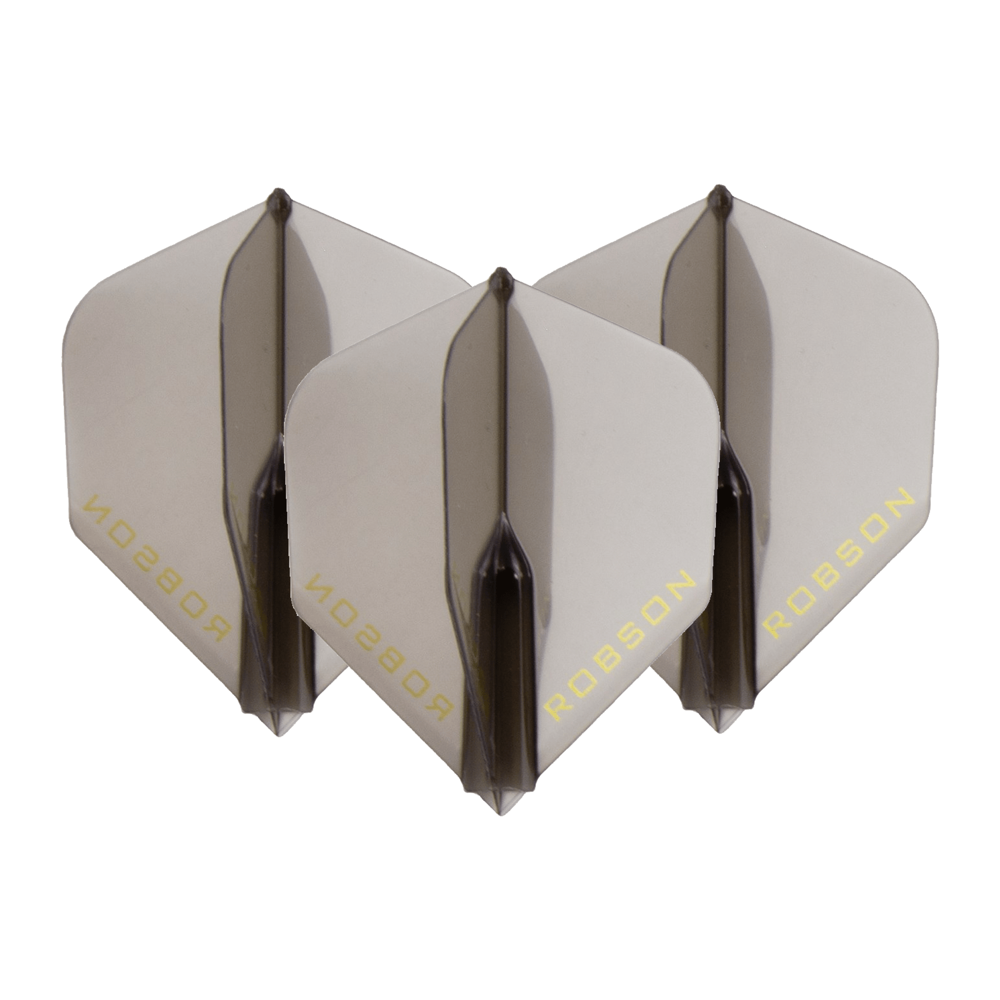 Robson Robson Plus Standard Moulded Dart Flights Black Crystal Flights