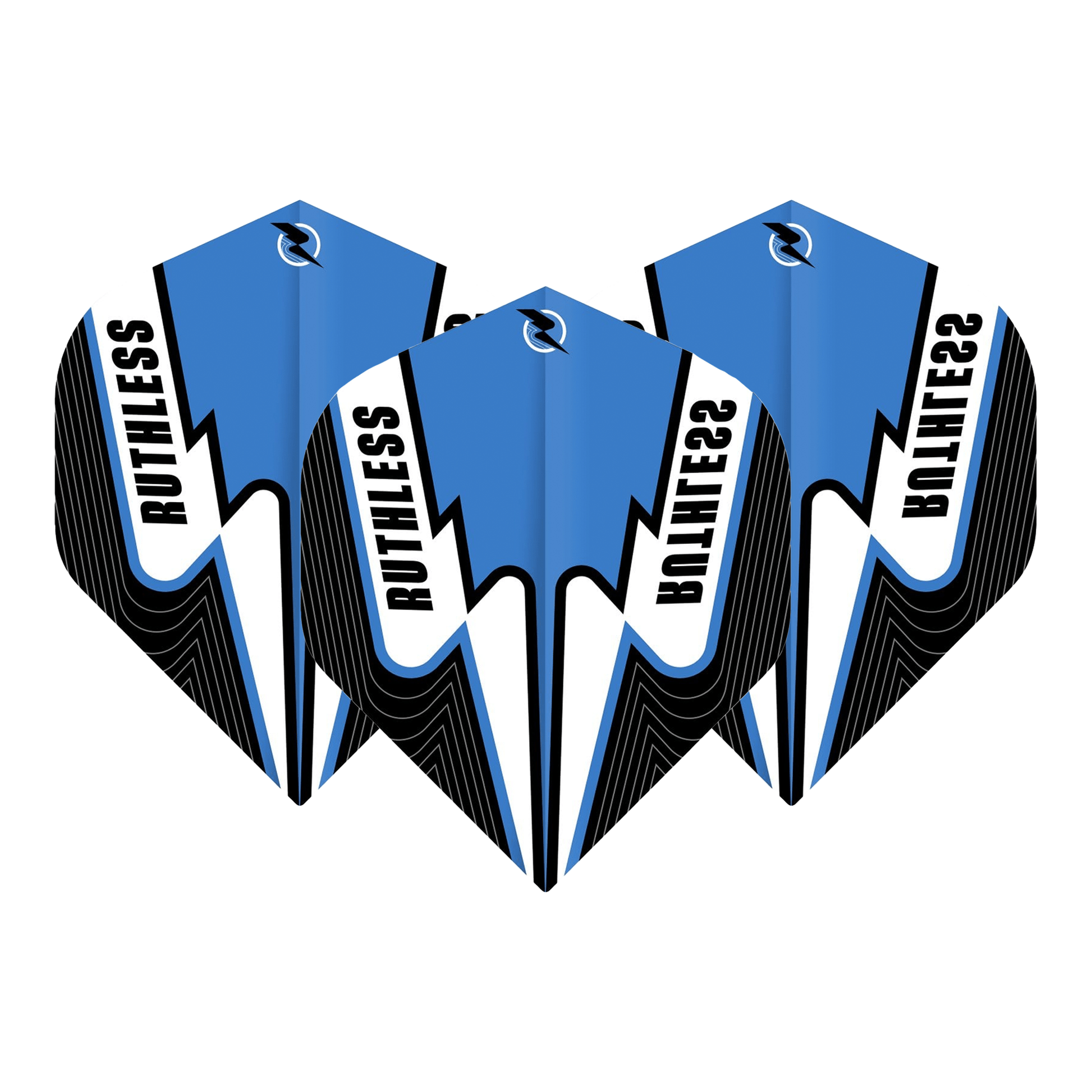 Ruthless Power Surge - Dart Flights No. 2 / Blue & Black Flights