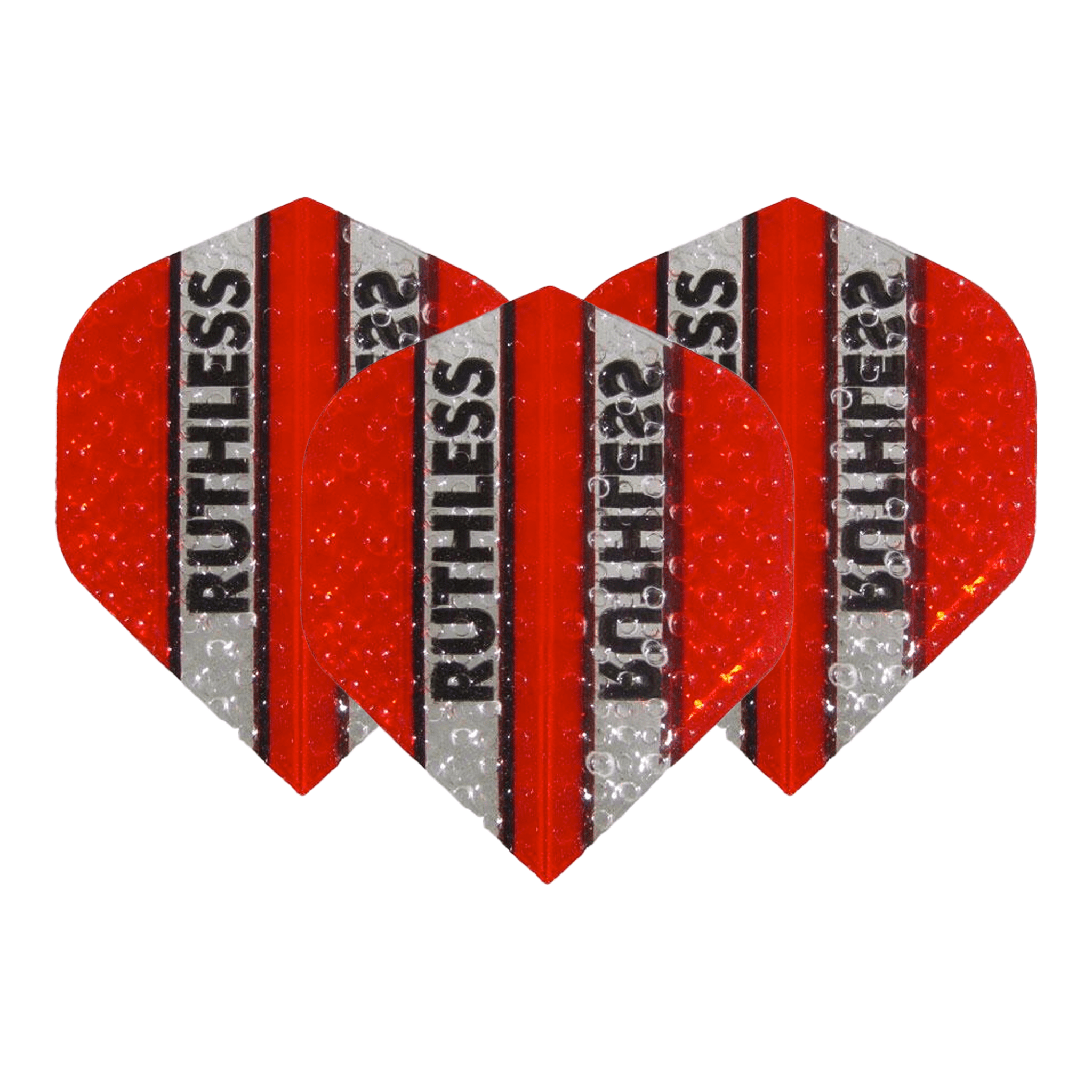 Ruthless Ruthless Embossed Standard Dart Flights Red Flights