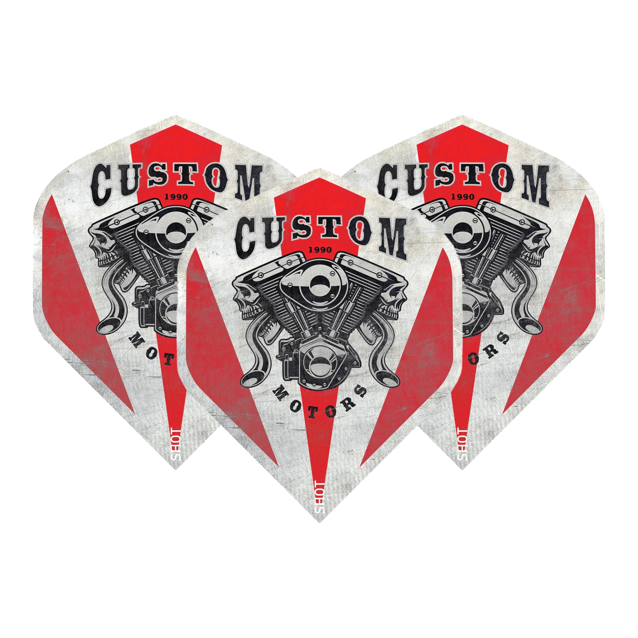 Shot Americana Souped - Dart Flights Standard / Red Flights