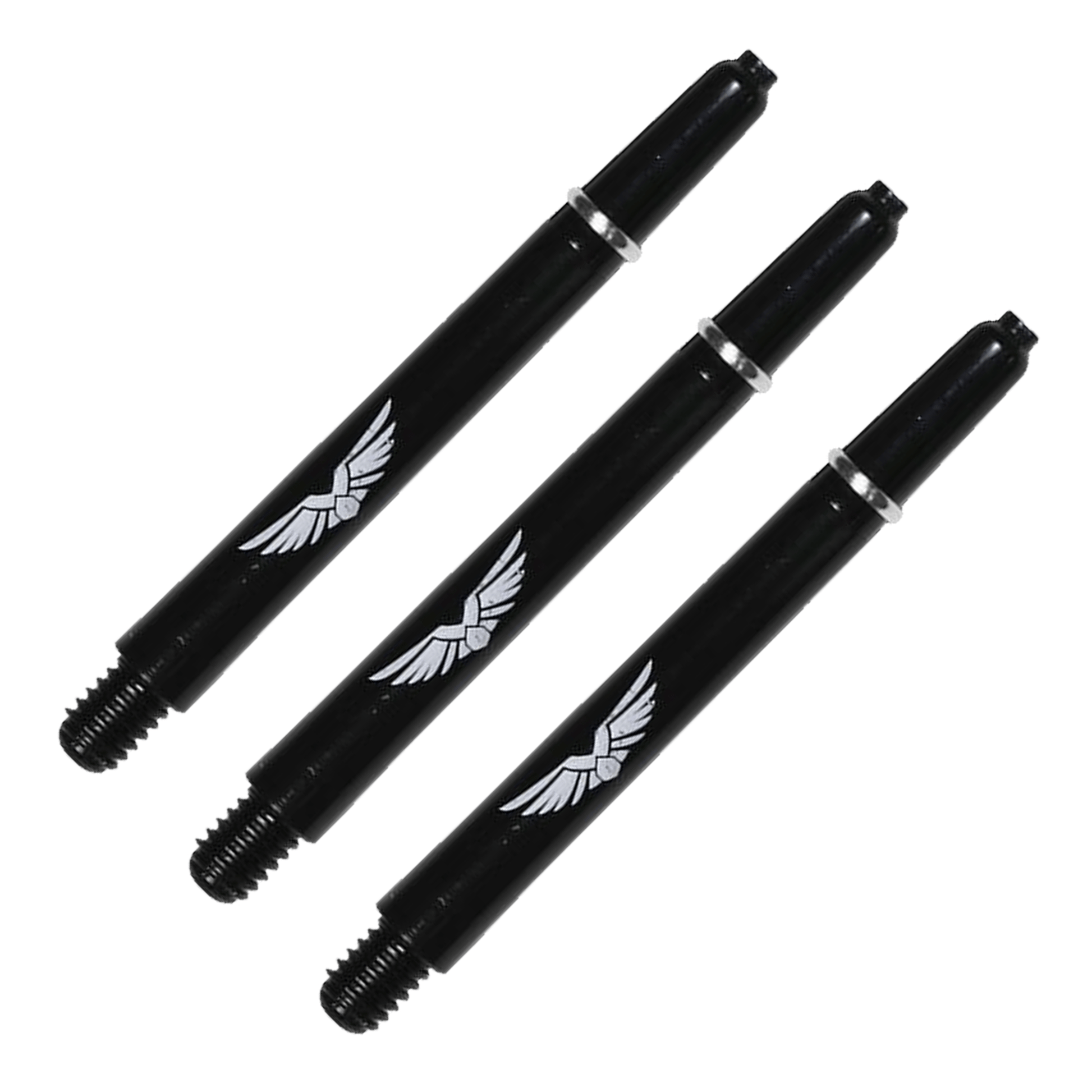 Shot Eagle Claw Nylon Dart Shafts Solid Black / Medium (47mm) Shafts