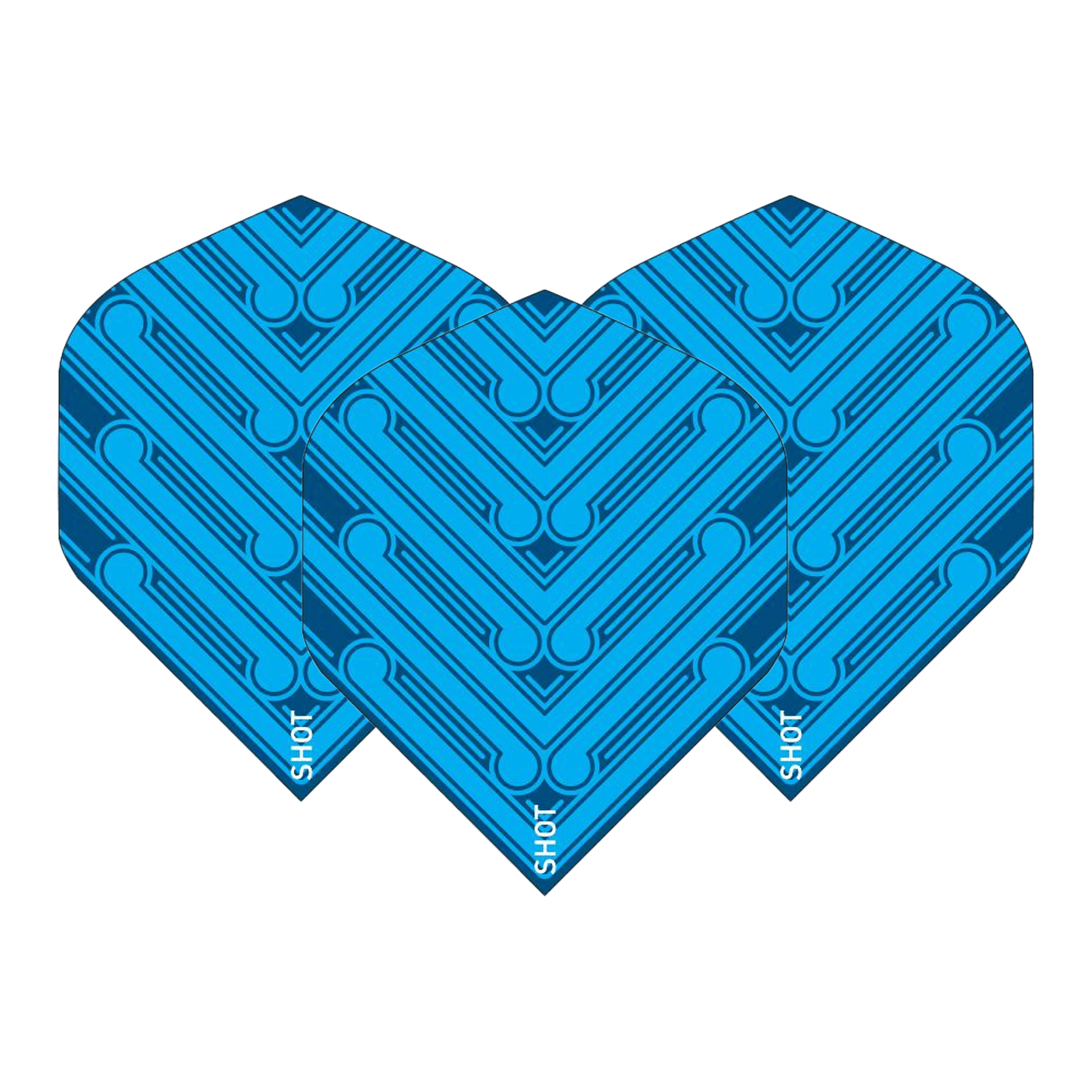 Shot Manu Standard Dart Flights Blue Flights
