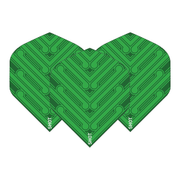 Shot Manu Standard Dart Flights Green Flights