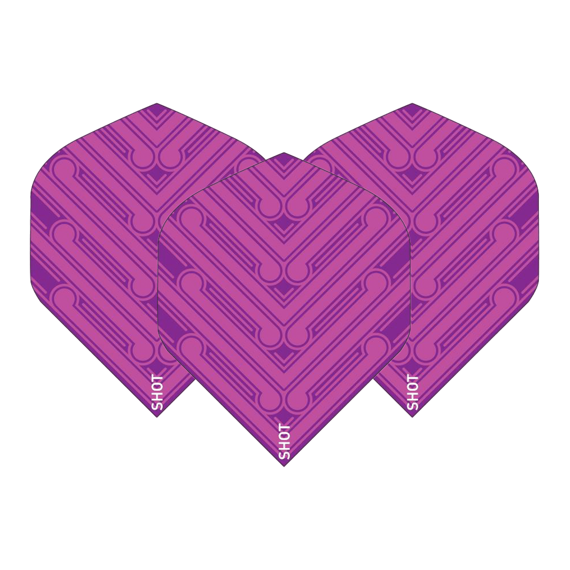 Shot Manu Standard Dart Flights Pink Flights