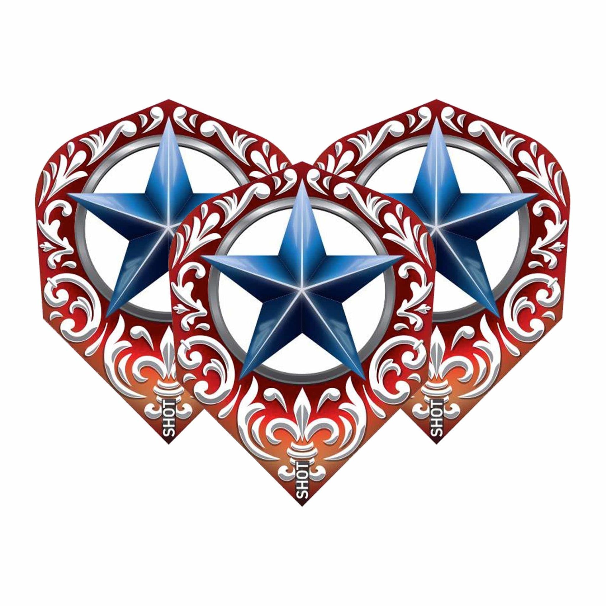 Shot Wild Frontier - Dart Flights Small Standard / Trailblazer Blue Flights