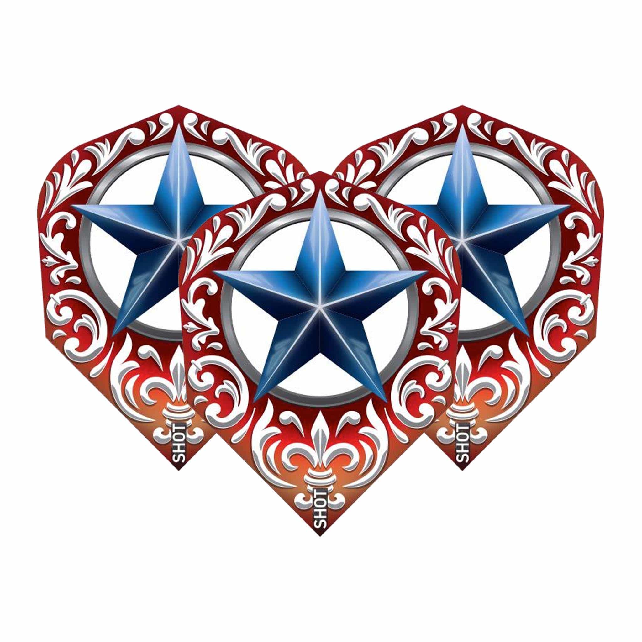 Shot Wild Frontier - Dart Flights Small Standard / Trailblazer Blue Flights