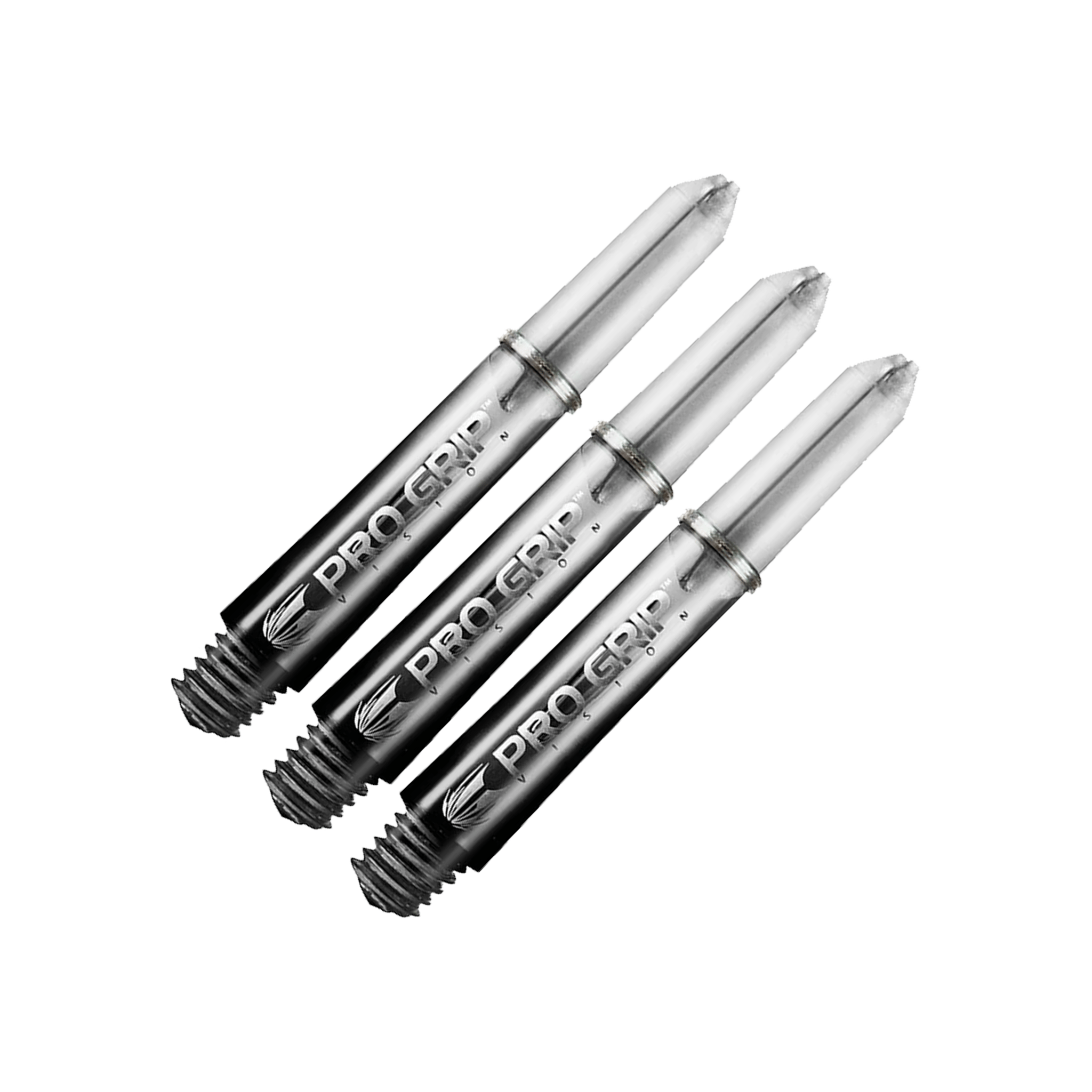 Target Pro Vision Short (34mm) Polycarbonate Dart Shafts Black Shafts