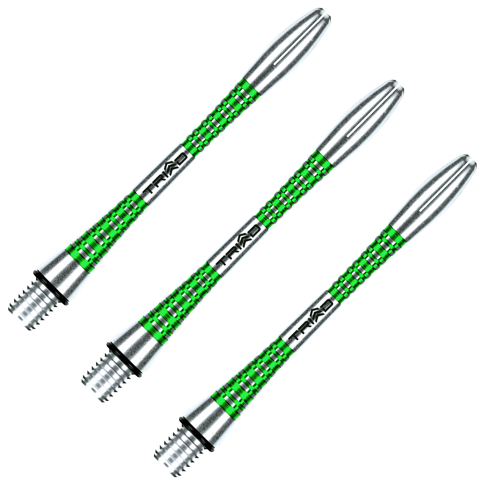 Winmau Triad - Aluminium Dart Shafts Medium (47mm) / Green Shafts